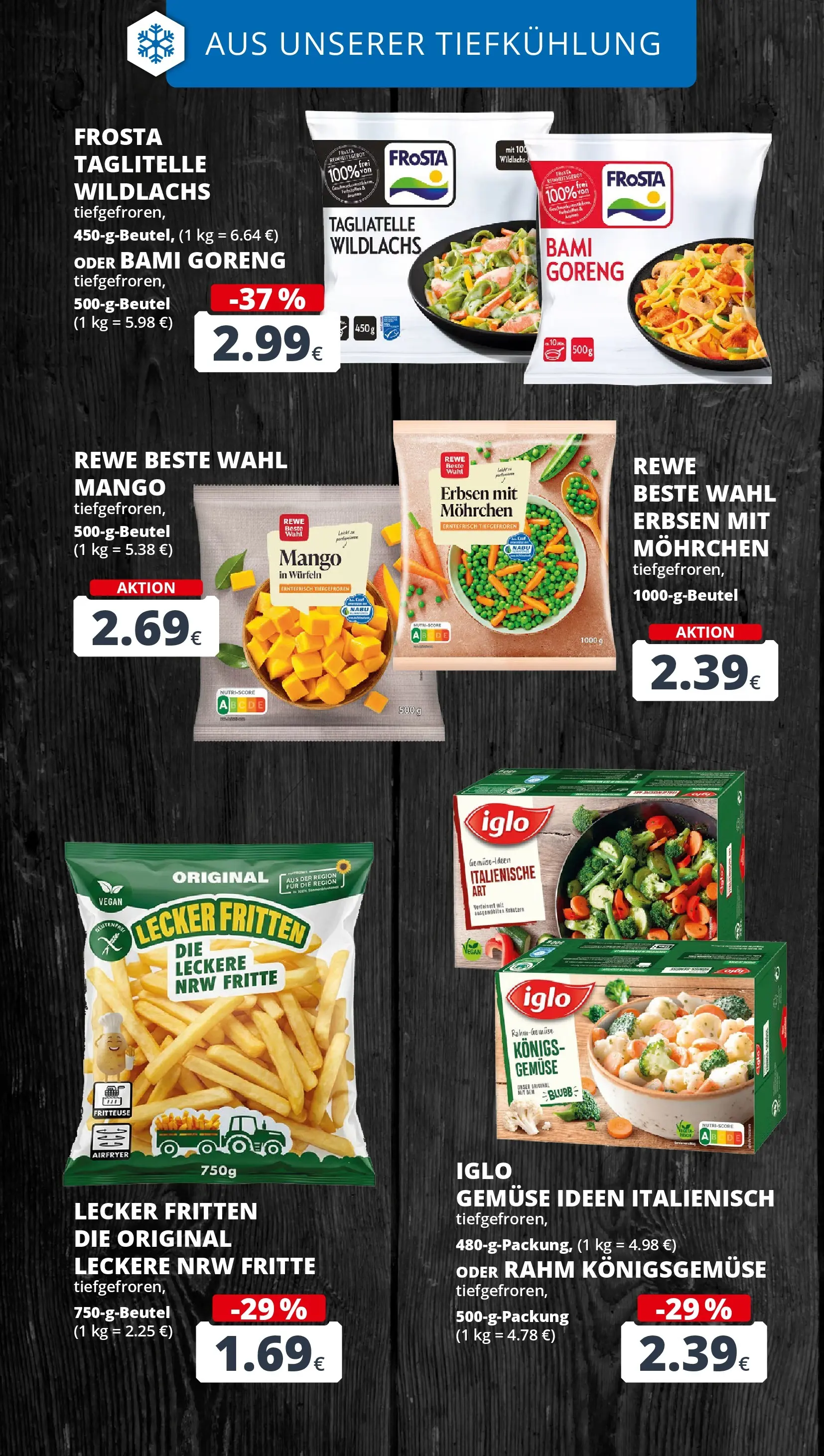 REWE Prospekt ab 22.02.2026 zum Blättern » Angebote | Seite: 17 | Produkte: Iglo, Frosta, Gemüse, Fritteuse