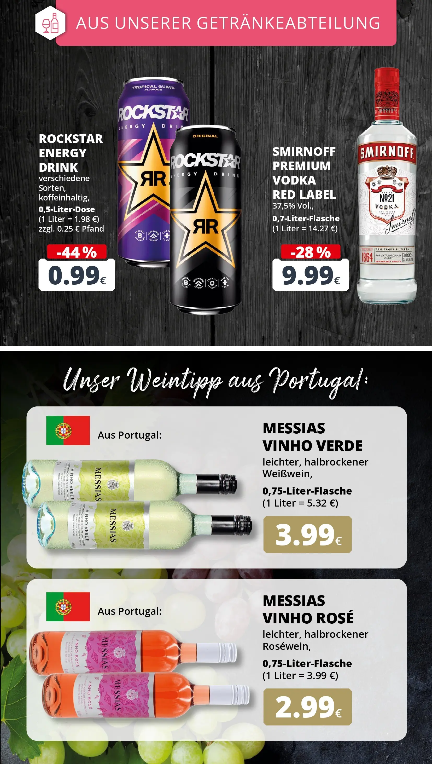 REWE Prospekt ab 22.02.2026 zum Blättern » Angebote | Seite: 20 | Produkte: Rockstar energy, Energy, Smirnoff, Vodka