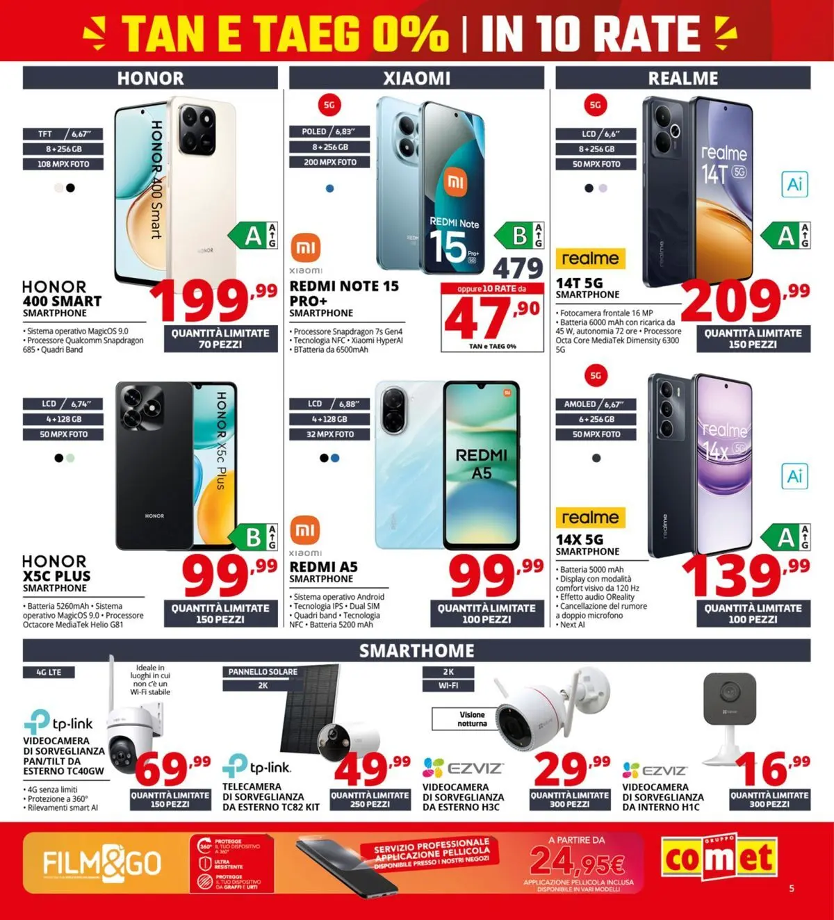 Nuovo Comet Tasso zero catalogo dal 19/02/2026 > offerte anteprima 🛍️ | Pagina: 5 | Prodotti: Smartphone, Videocamera, Pellicola, Batteria