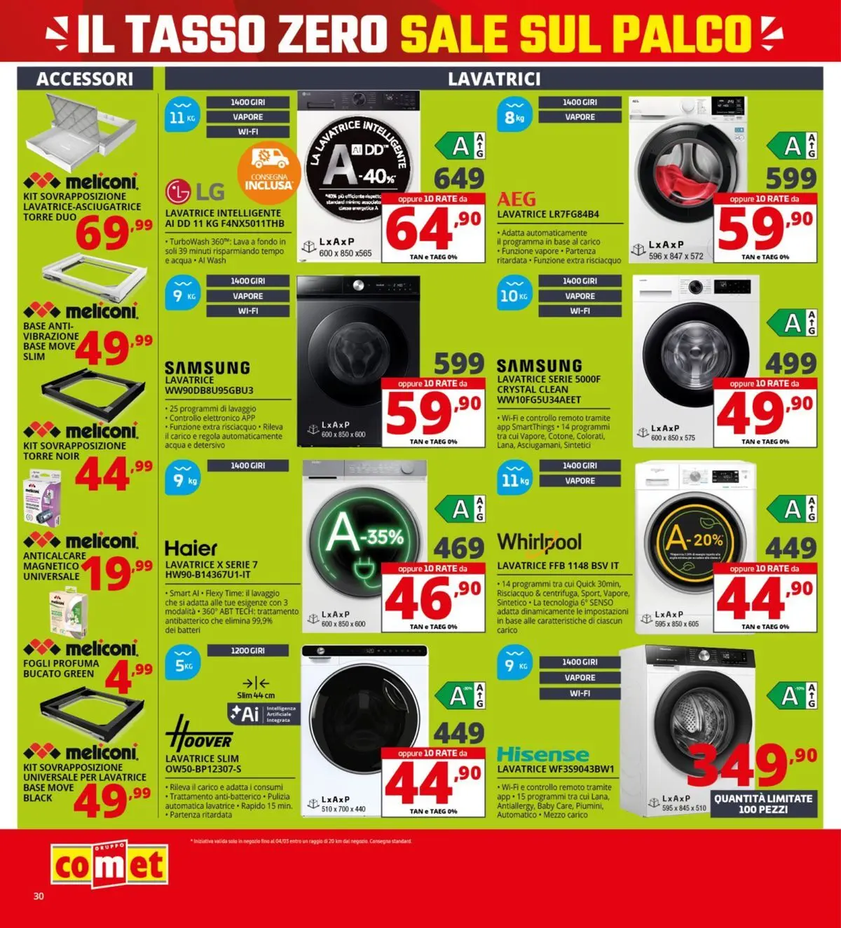 Nuovo Comet Tasso zero catalogo dal 19/02/2026 > offerte anteprima 🛍️ | Pagina: 30 | Prodotti: Anticalcare, Sale, Lavatrice, Samsung