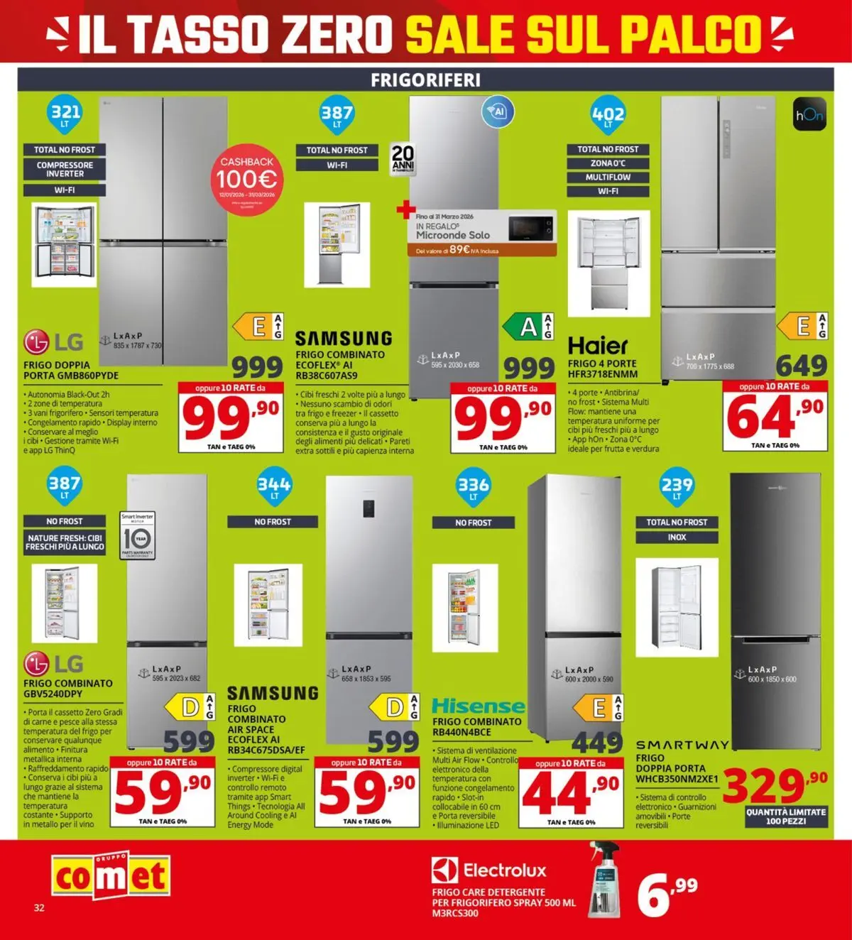 Nuovo Comet Tasso zero catalogo dal 19/02/2026 > offerte anteprima 🛍️ | Pagina: 32 | Prodotti: Detergente, Compressore, Sale, Vino