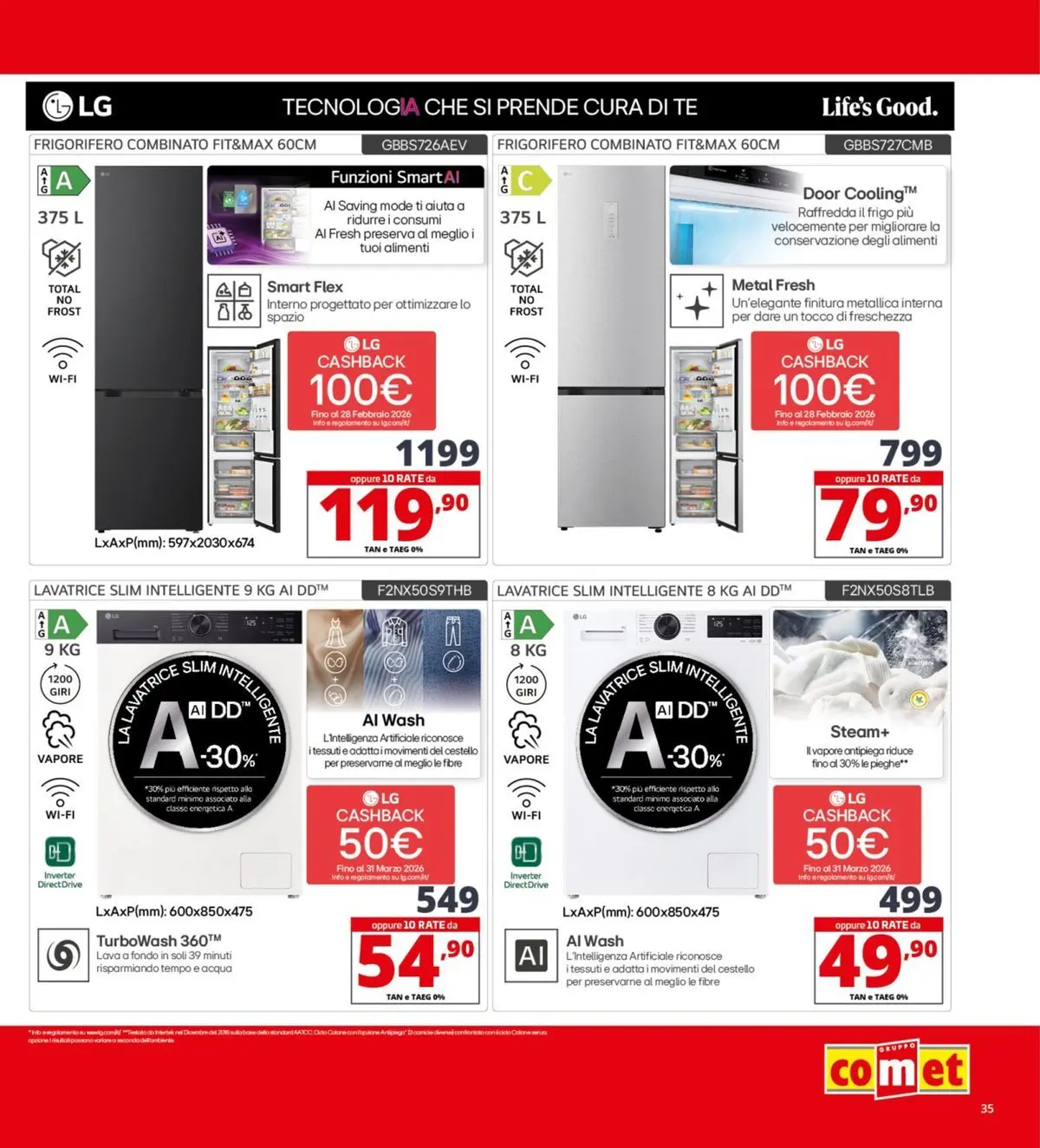 Nuovo Comet Tasso zero catalogo dal 19/02/2026 > offerte anteprima 🛍️ | Pagina: 35 | Prodotti: Tè, Acqua, Frigorifero, Frigorifero combinato