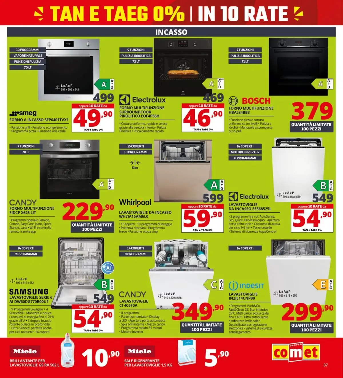 Nuovo Comet Tasso zero catalogo dal 19/02/2026 > offerte anteprima 🛍️ | Pagina: 37 | Prodotti: Acqua, Sale, Forno, Miele