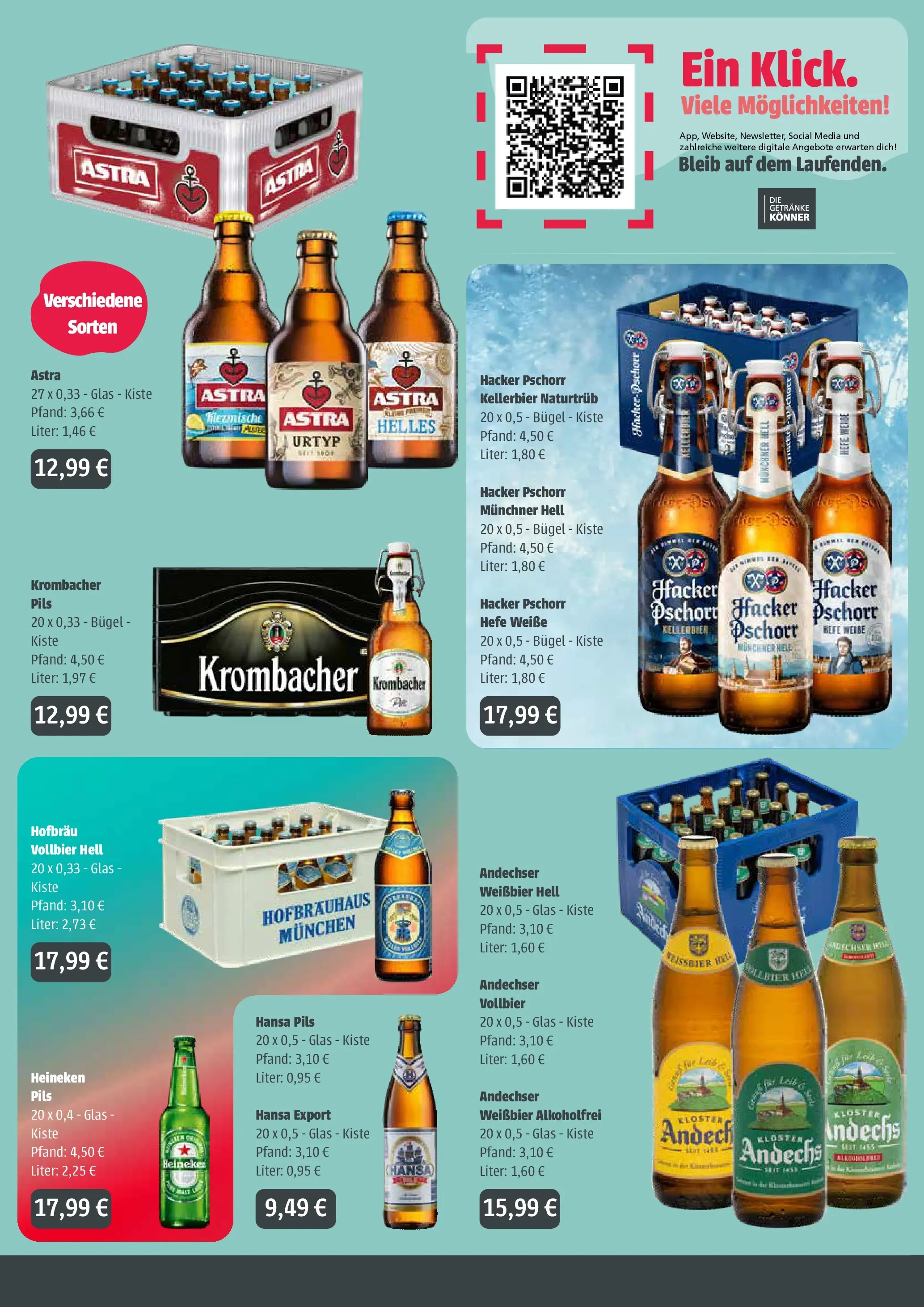 Angebote - Getränke Ellerkamp: Getränkeangebote (ab 22.02.2026) zum Blättern | Seite: 2 | Produkte: Weißbier, Pils, Astra, Heineken