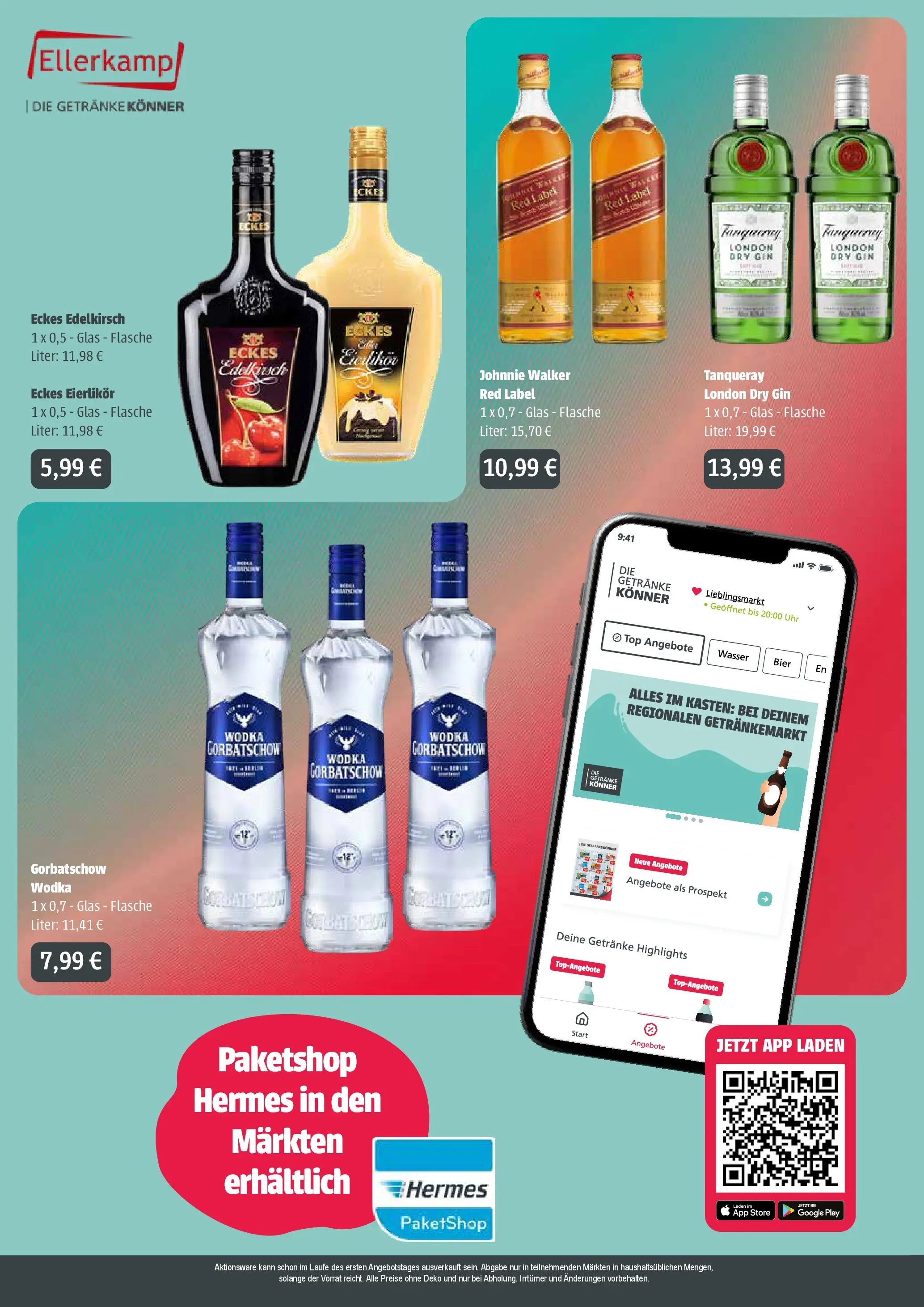 Angebote - Getränke Ellerkamp: Getränkeangebote (ab 22.02.2026) zum Blättern | Seite: 4 | Produkte: Top, Wodka, Uhr, Johnnie walker