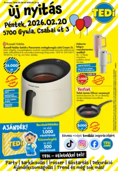 TEDi Akciós újság Gyula - amely érvényes a következő dátumtól: 20.02.2026