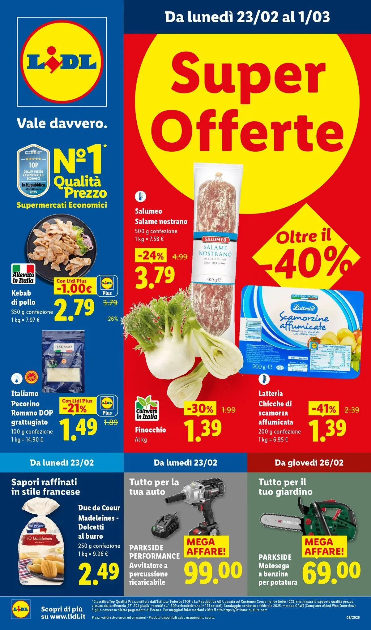 LIDL volantino della prossima settimana dal ﻿22/02/2026﻿ 📣 | Pagina: 1 | Prodotti: Top, Burro, Computer, Pecorino Romano