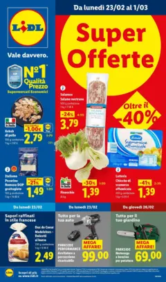Anteprima del volantino Lidl - Super Offerte valido a partire dal 22.02.2026