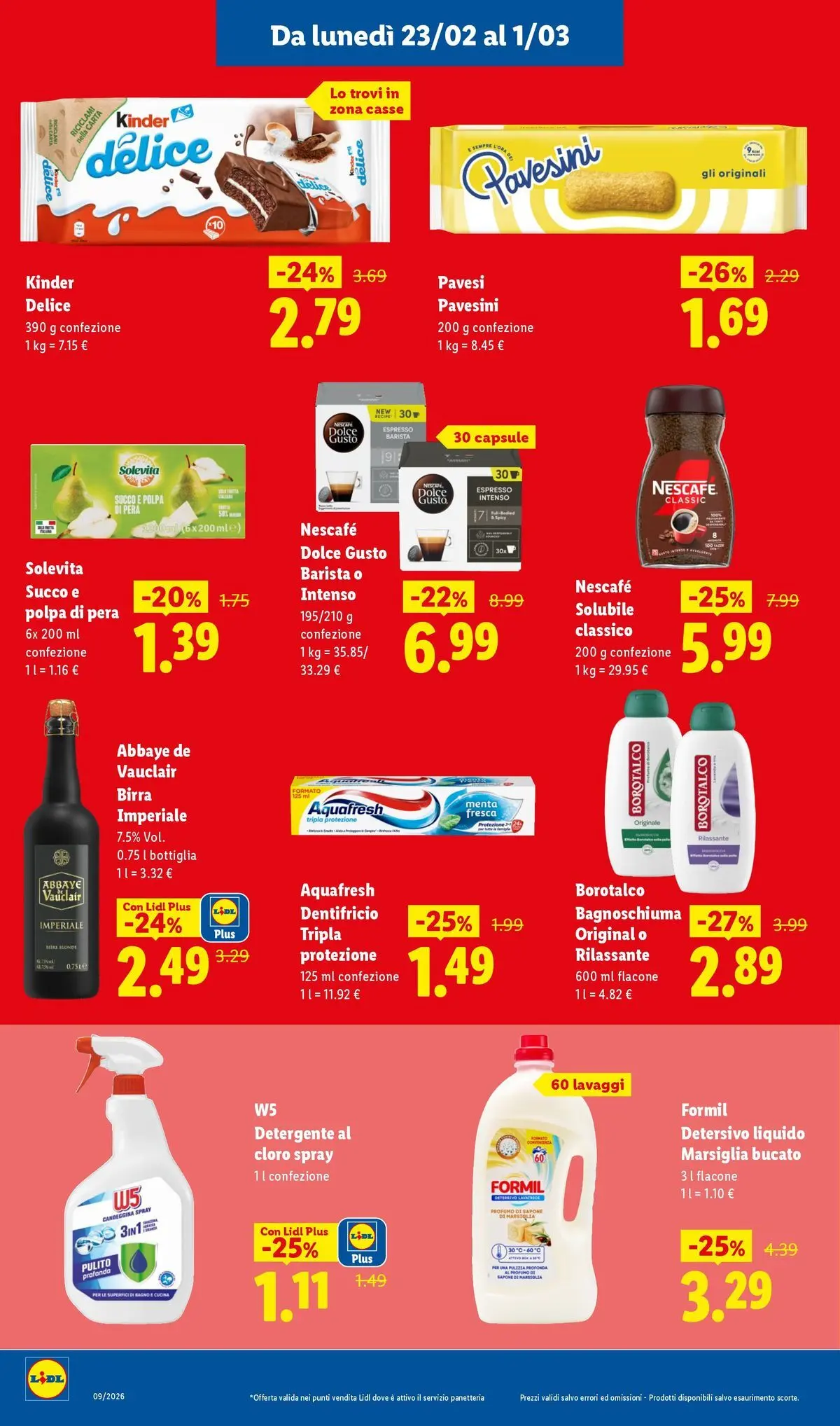 LIDL volantino della prossima settimana dal ﻿22/02/2026﻿ 📣 | Pagina: 8 | Prodotti: Sapone, Succo, Candeggina, Menta