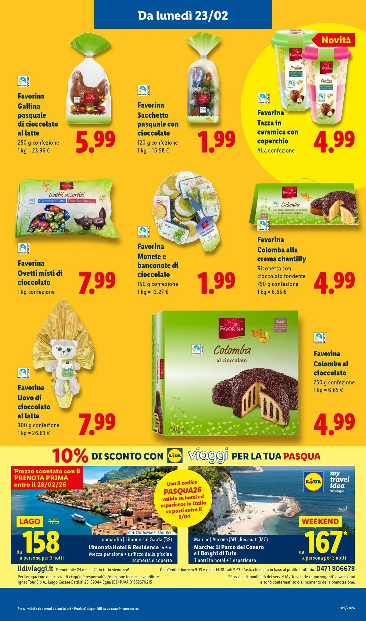 LIDL volantino della prossima settimana dal ﻿22/02/2026﻿ 📣 | Pagina: 11 | Prodotti: Cioccolato, Latte, Limone, Coperta