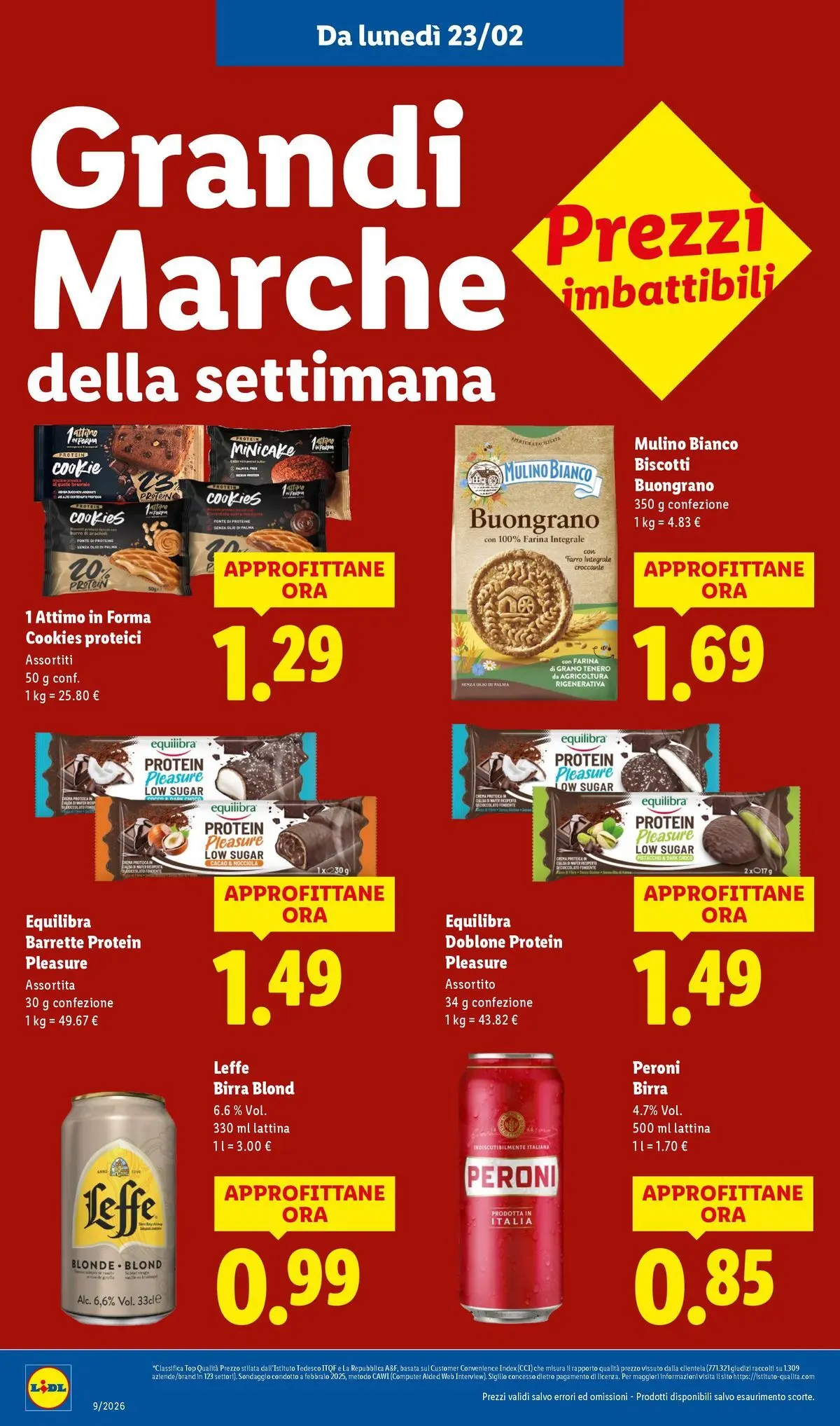 LIDL volantino della prossima settimana dal ﻿22/02/2026﻿ 📣 | Pagina: 14 | Prodotti: Birra, Biscotti, Farina, Computer