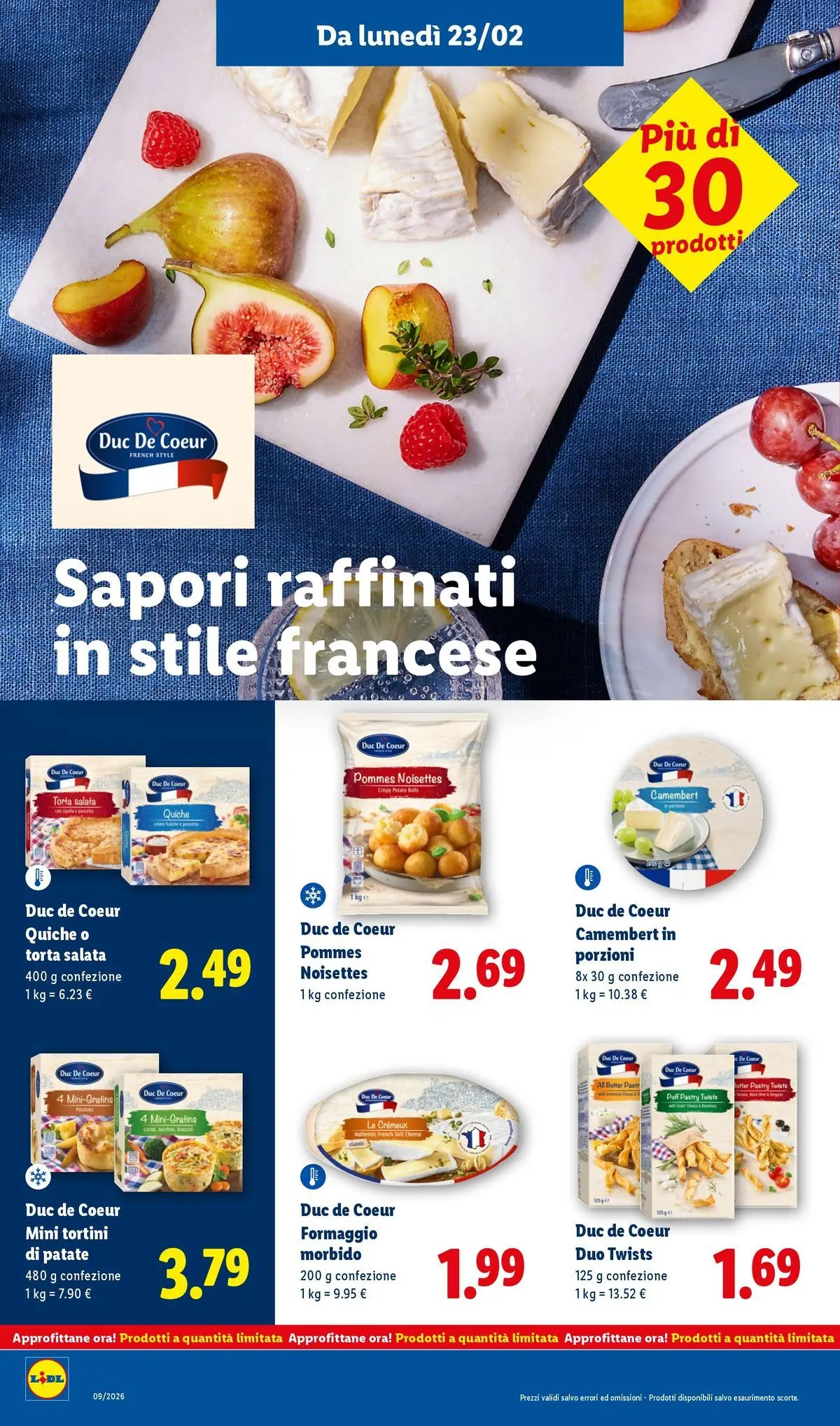 LIDL volantino della prossima settimana dal ﻿22/02/2026﻿ 📣 | Pagina: 20 | Prodotti: Patate, Formaggio, Torta