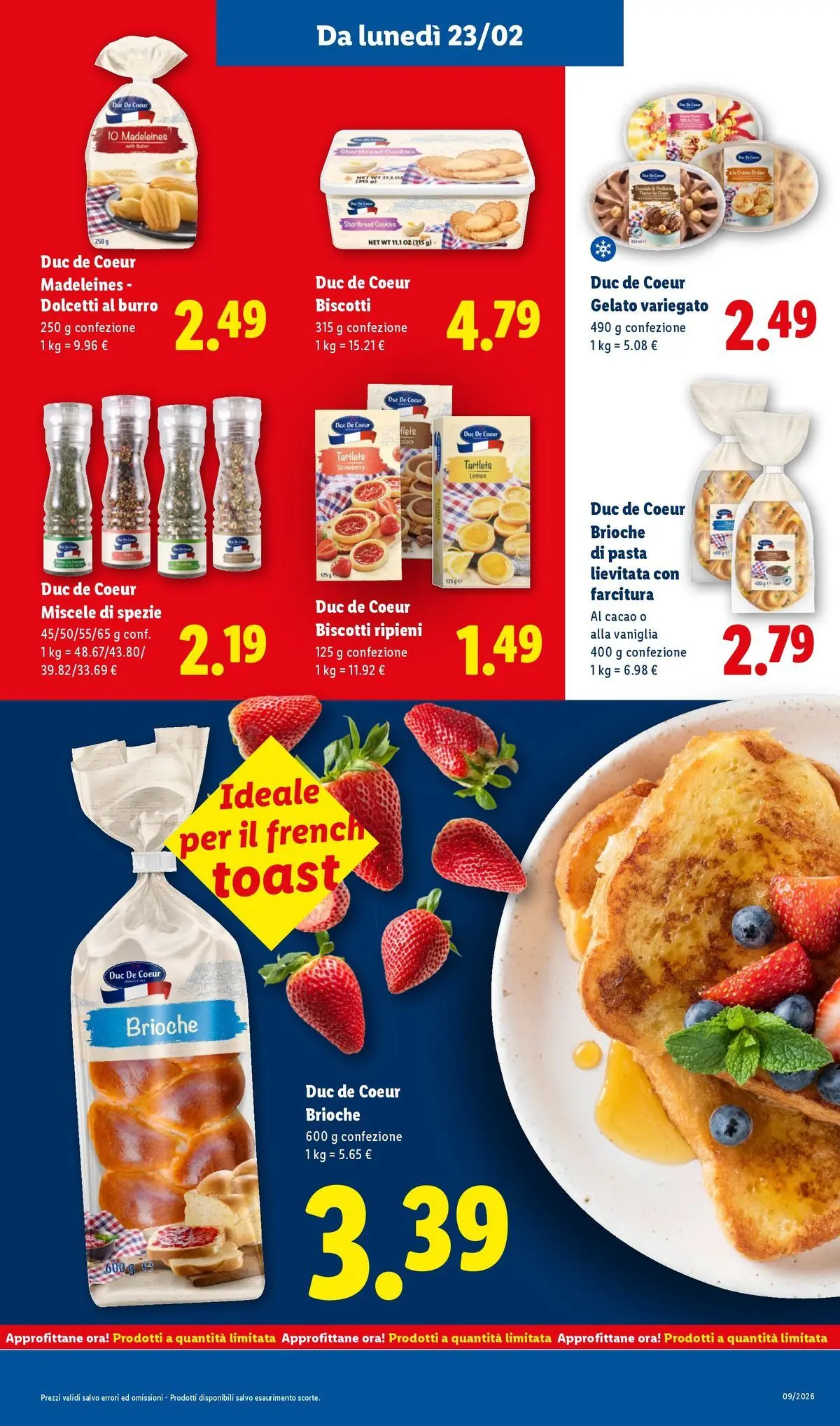 LIDL volantino della prossima settimana dal ﻿22/02/2026﻿ 📣 | Pagina: 21 | Prodotti: Biscotti, Spezie, Pasta, Cacao