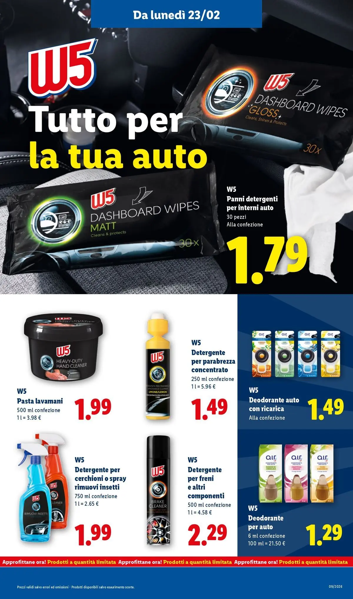 LIDL volantino della prossima settimana dal ﻿22/02/2026﻿ 📣 | Pagina: 25 | Prodotti: Deodorante auto, Deodorante, Detergente, Pasta