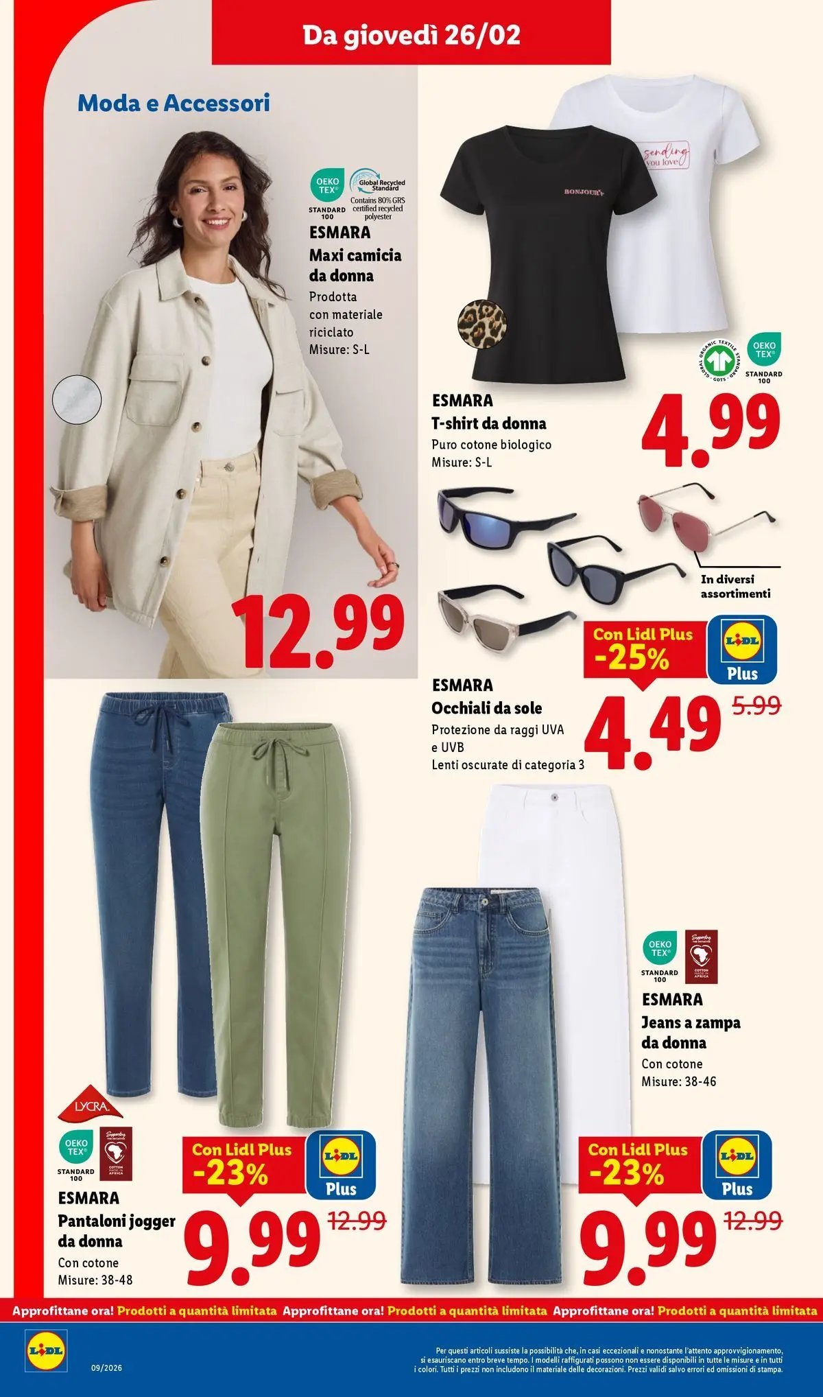 LIDL volantino della prossima settimana dal ﻿22/02/2026﻿ 📣 | Pagina: 40 | Prodotti: Camicia, Pantaloni, T-shirt, Jeans