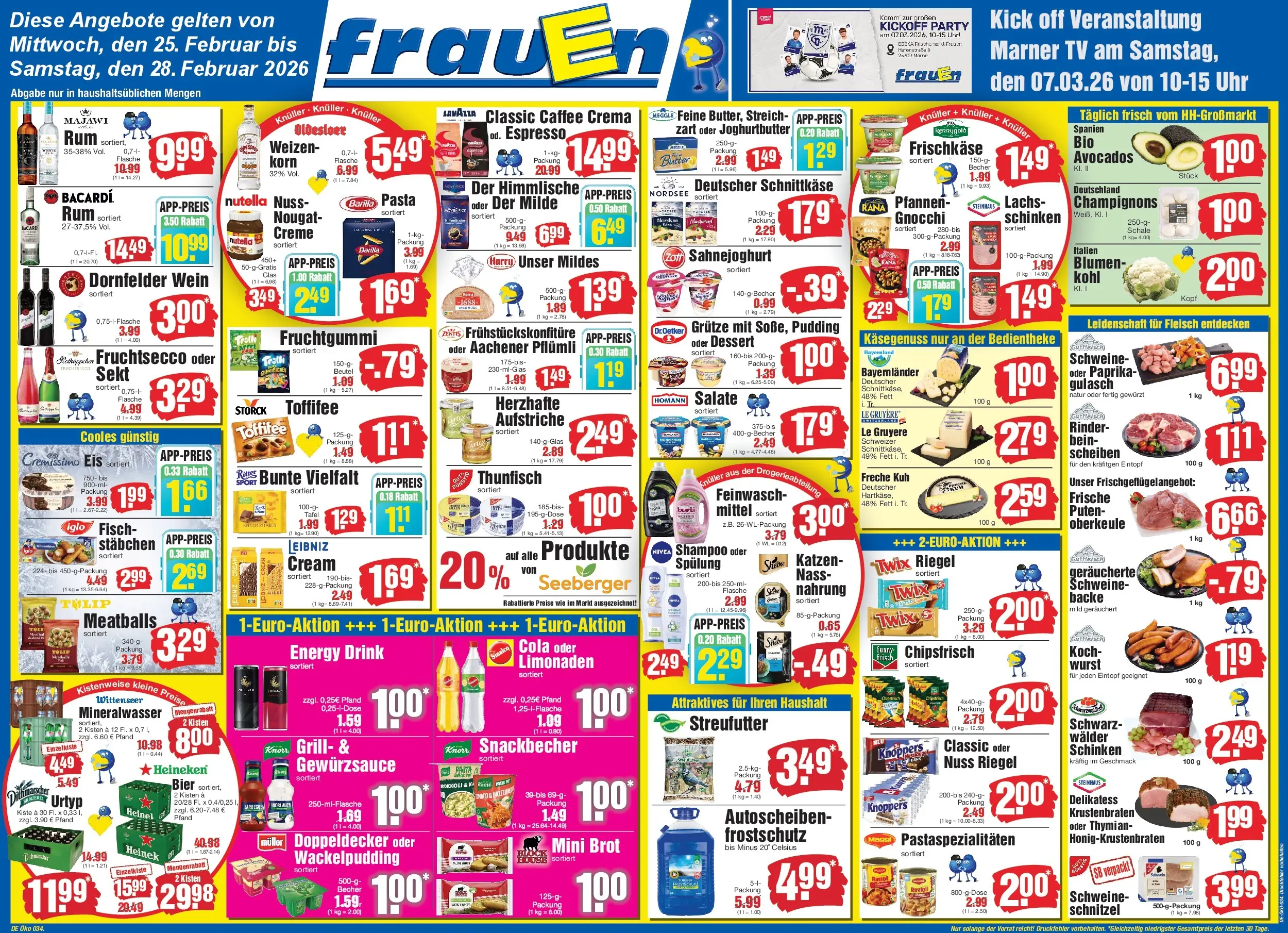 Edeka prospekt Heide	 (ab 25.02.2026) » Angebote Online | Seite: 1 | Produkte: Sinalco, Mineralwasser, Uhr, Frischkase
