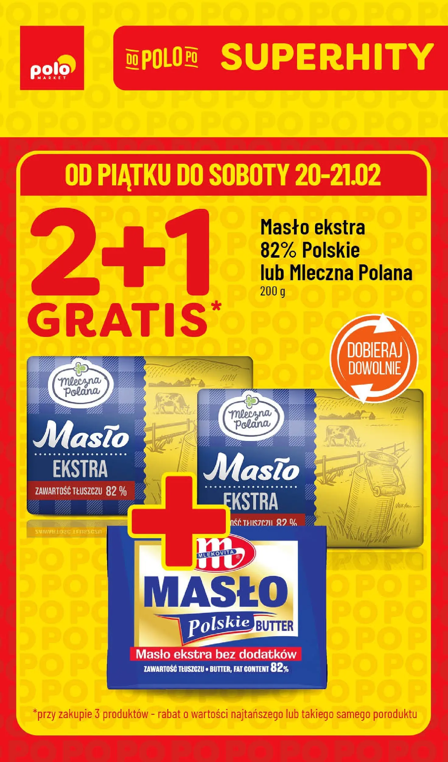 Nowa POLOmarket gazetka od jutra 20.02.2026 (PDF) | Strona: 1 | Produkty: Masło