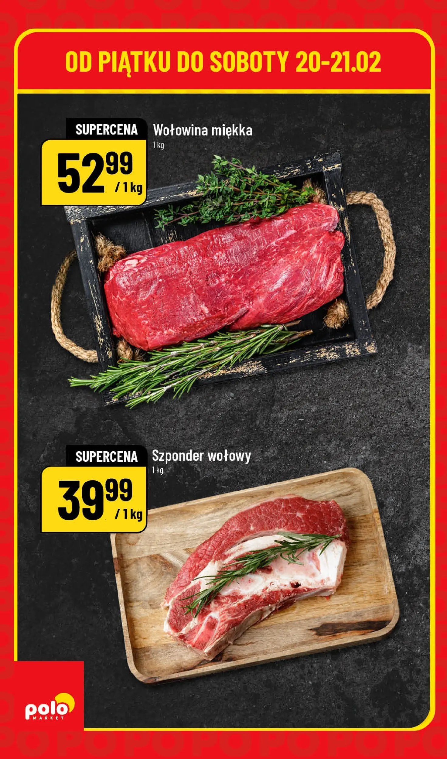 Nowa POLOmarket gazetka od jutra 20.02.2026 (PDF) | Strona: 4 | Produkty: Wołowina
