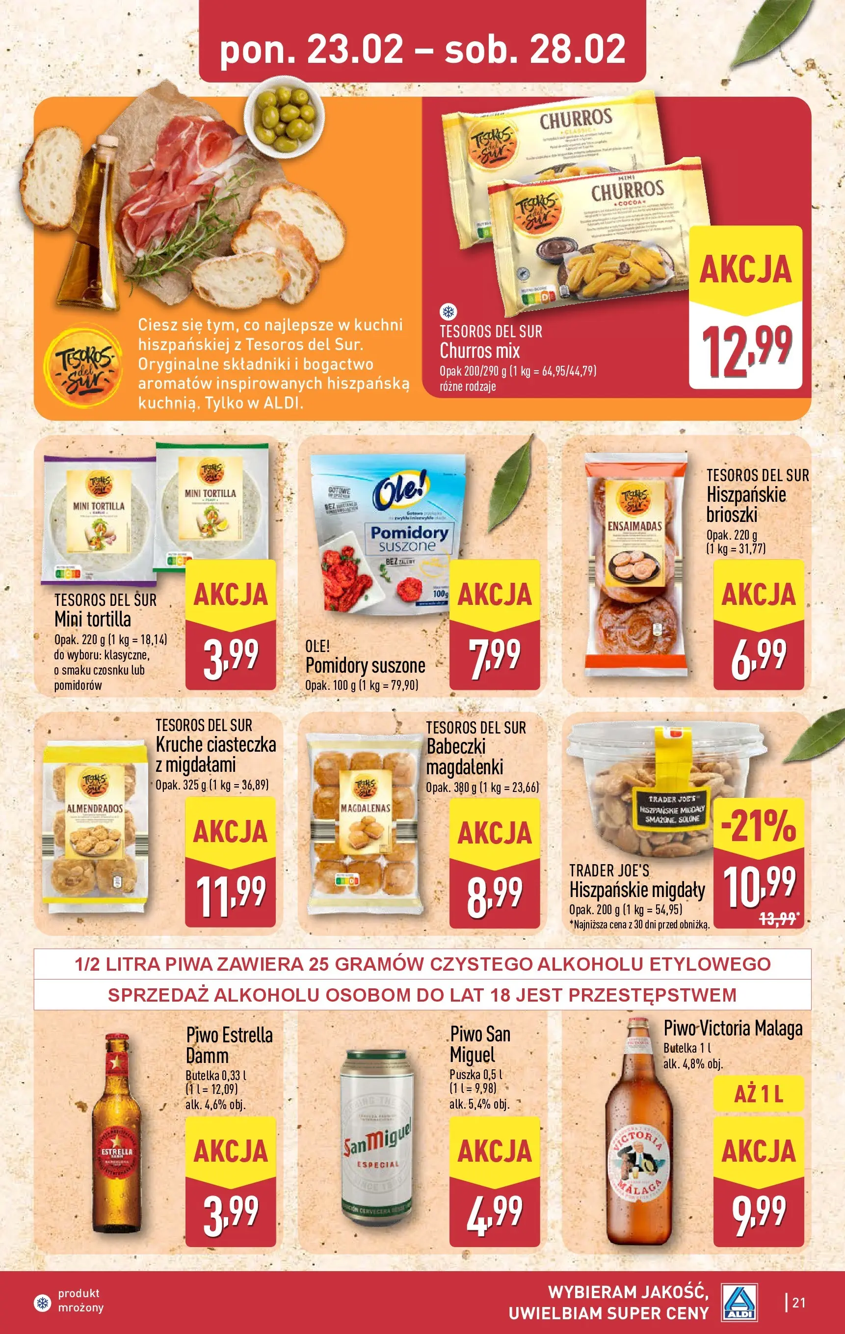 Aldi - Tanie zakupy w ALDI od 22.02.2026 - Ulotka PDF, promocje | Strona: 21 | Produkty: Tortilla, Pomidory suszone, Babeczki, Pomidory