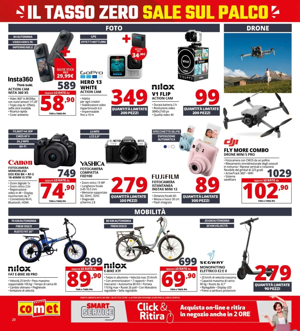 Nuovo Comet Tasso zero catalogo dal 19/02/2026 > offerte anteprima 🛍️ | Pagina: 20 | Prodotti: Action cam, Fotocamera, Satellitare, Batteria