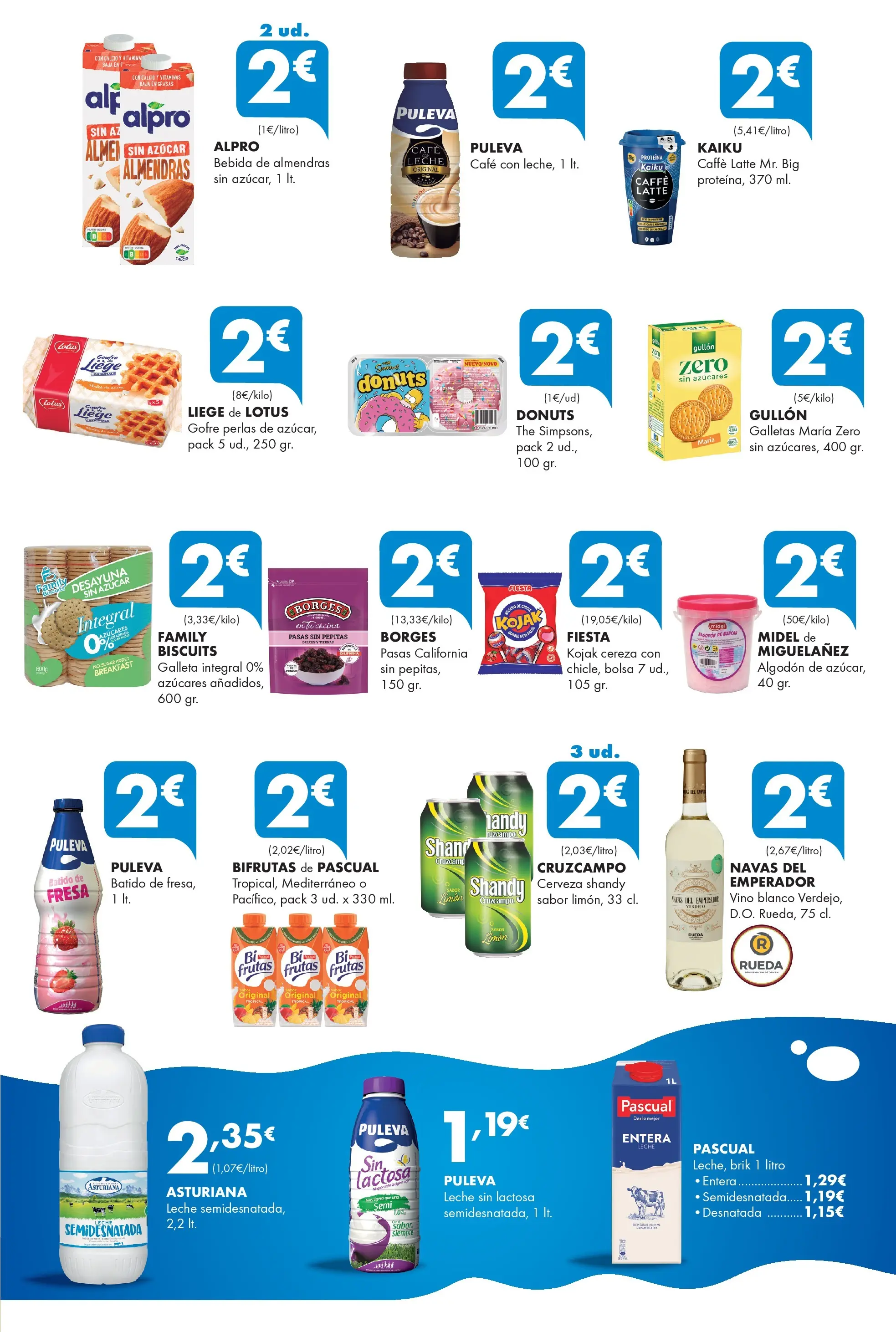 Lupa Supermercados - Tus vecinos de confianza 19/02/2026 - 04/03/2026 | Página: 5 | Productos: Leche sin lactosa, Leche, Bolsa, Donuts