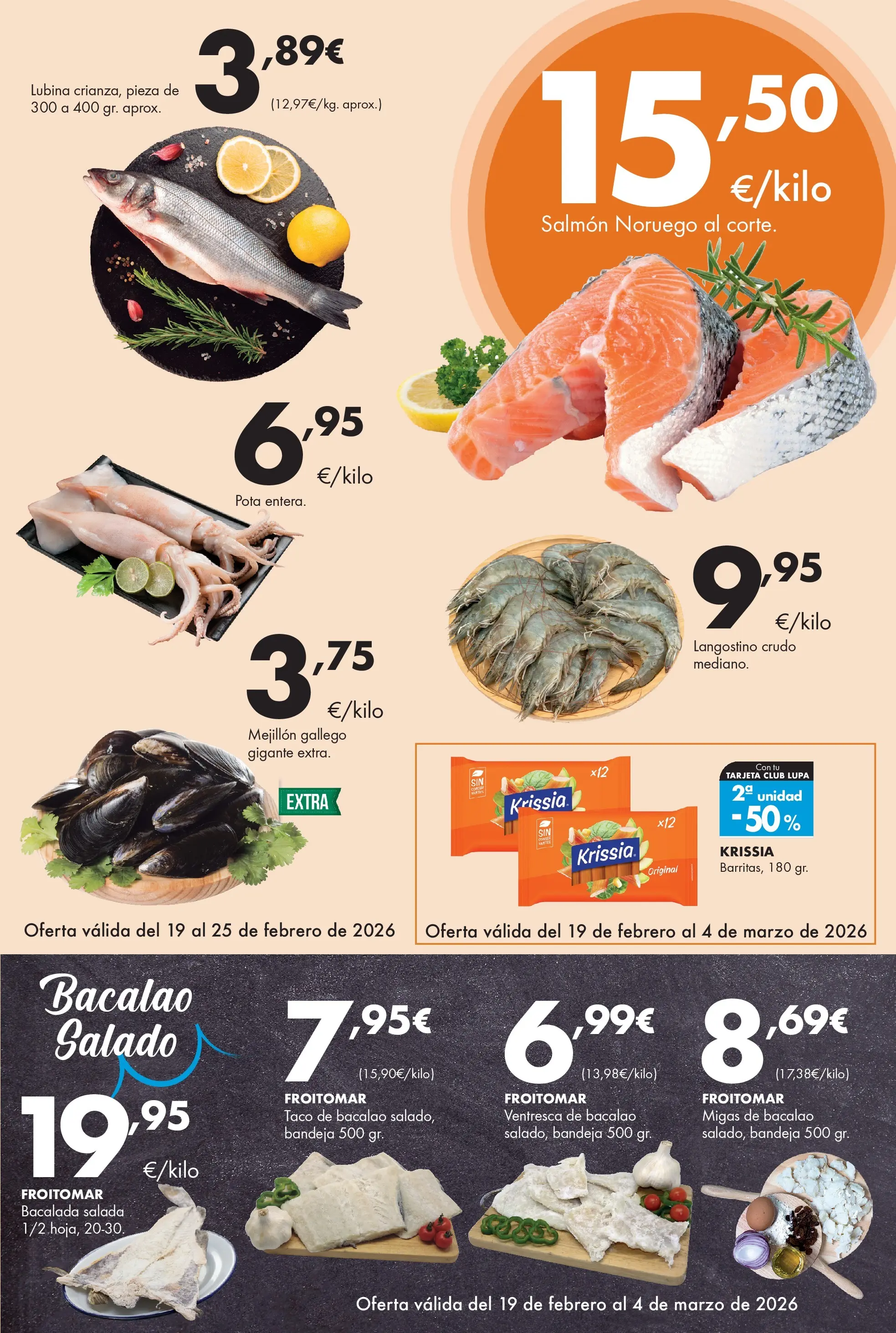 Lupa Supermercados - Tus vecinos de confianza 19/02/2026 - 04/03/2026 | Página: 13 | Productos: Bandeja, Langostino