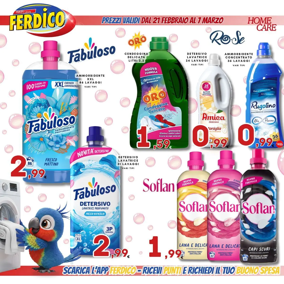 Nuovo Offerte - Offerte valide dal 21 febbraio al 7 marzo dal 20/02/2026 > offerte anteprima 🛍️ | Pagina: 4 | Prodotti: Ammorbidente, Candeggina, Lavatrice, Profumo