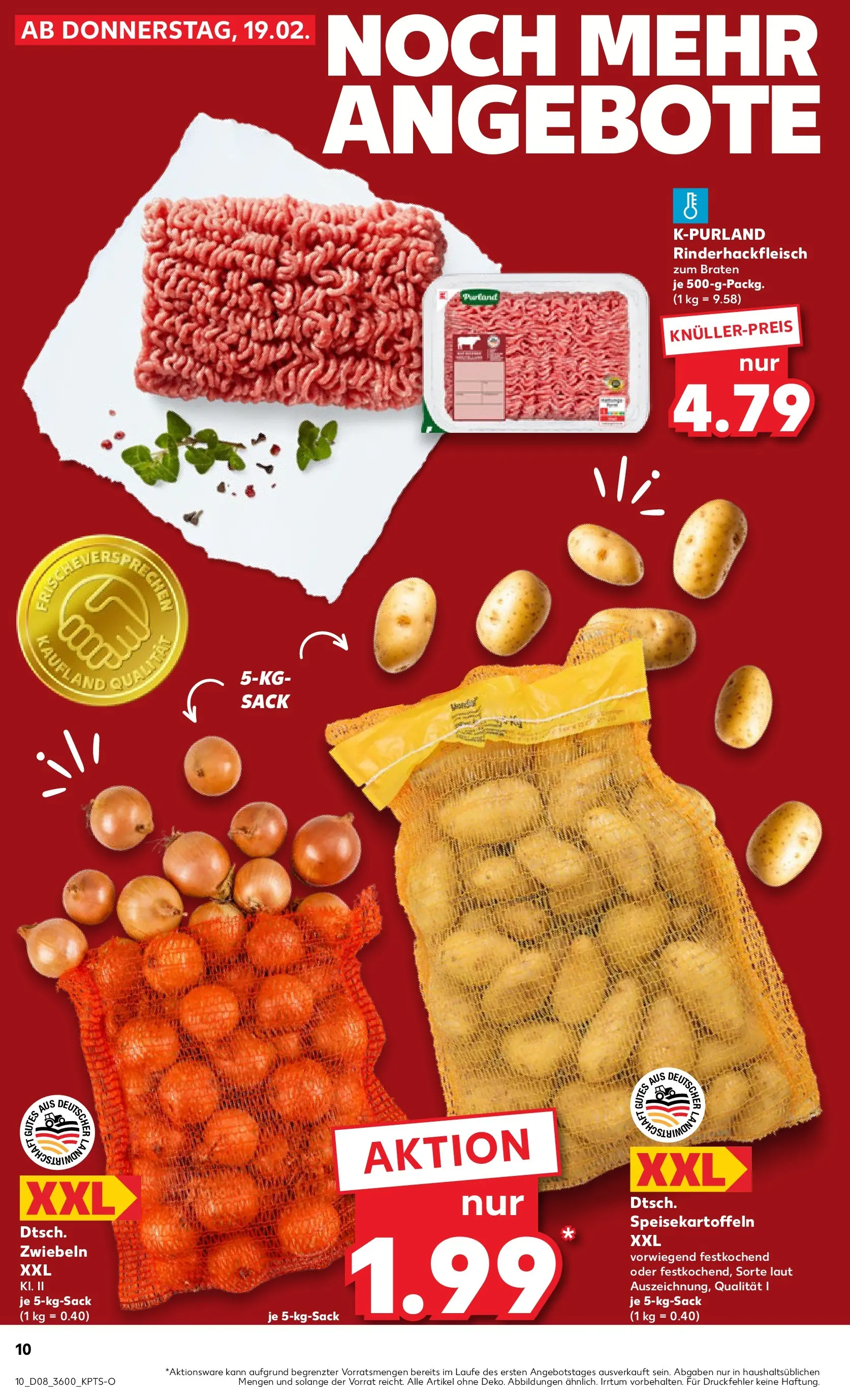 Prospekt Kaufland ab 22.02.2026 » Angebote Online zum Blättern | Seite: 10 | Produkte: Zwiebeln