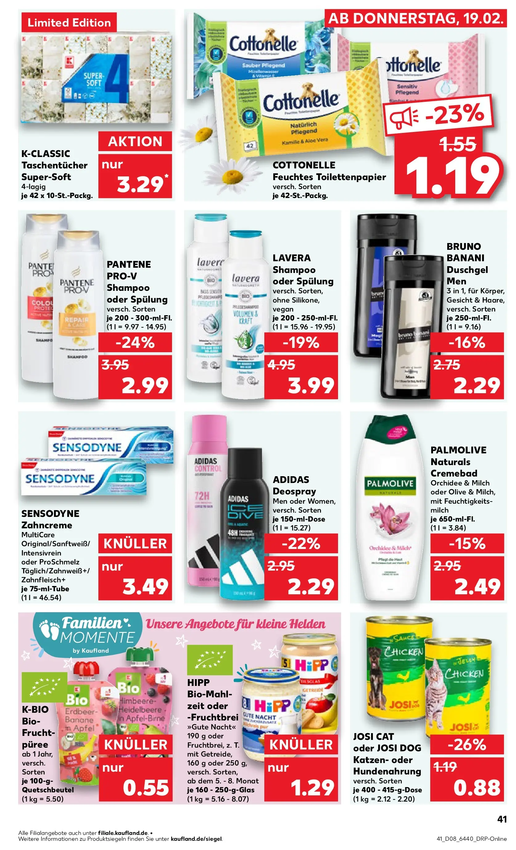 Prospekt Kaufland ab 22.02.2026 » Angebote Online zum Blättern | Seite: 41 | Produkte: Äpfel, Duschgel, Deodorant, Feuchtes Toilettenpapier