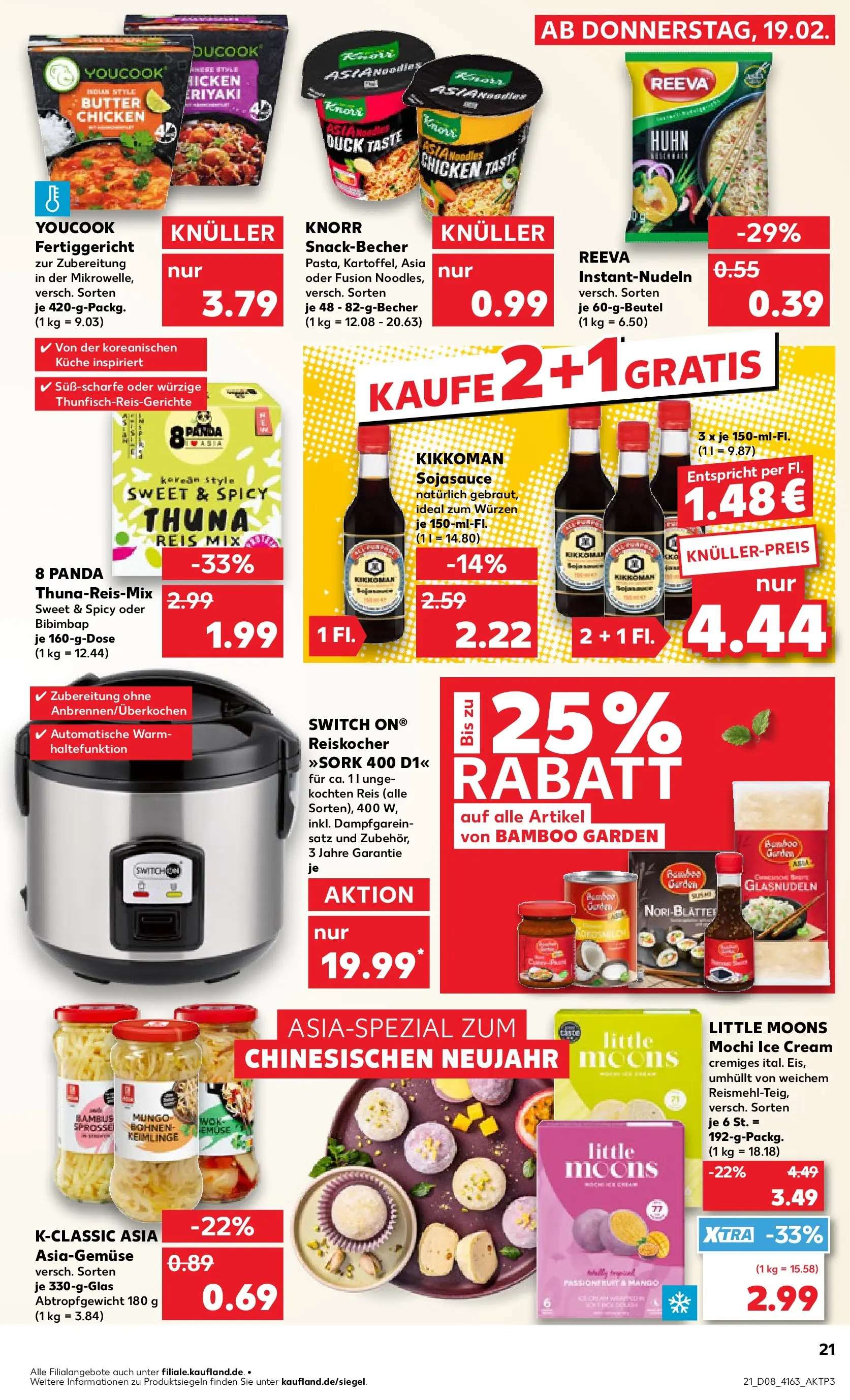 Prospekt Kaufland ab 22.02.2026 » Angebote Online zum Blättern | Seite: 21 | Produkte: Youcook, Mango, Reis, Wok