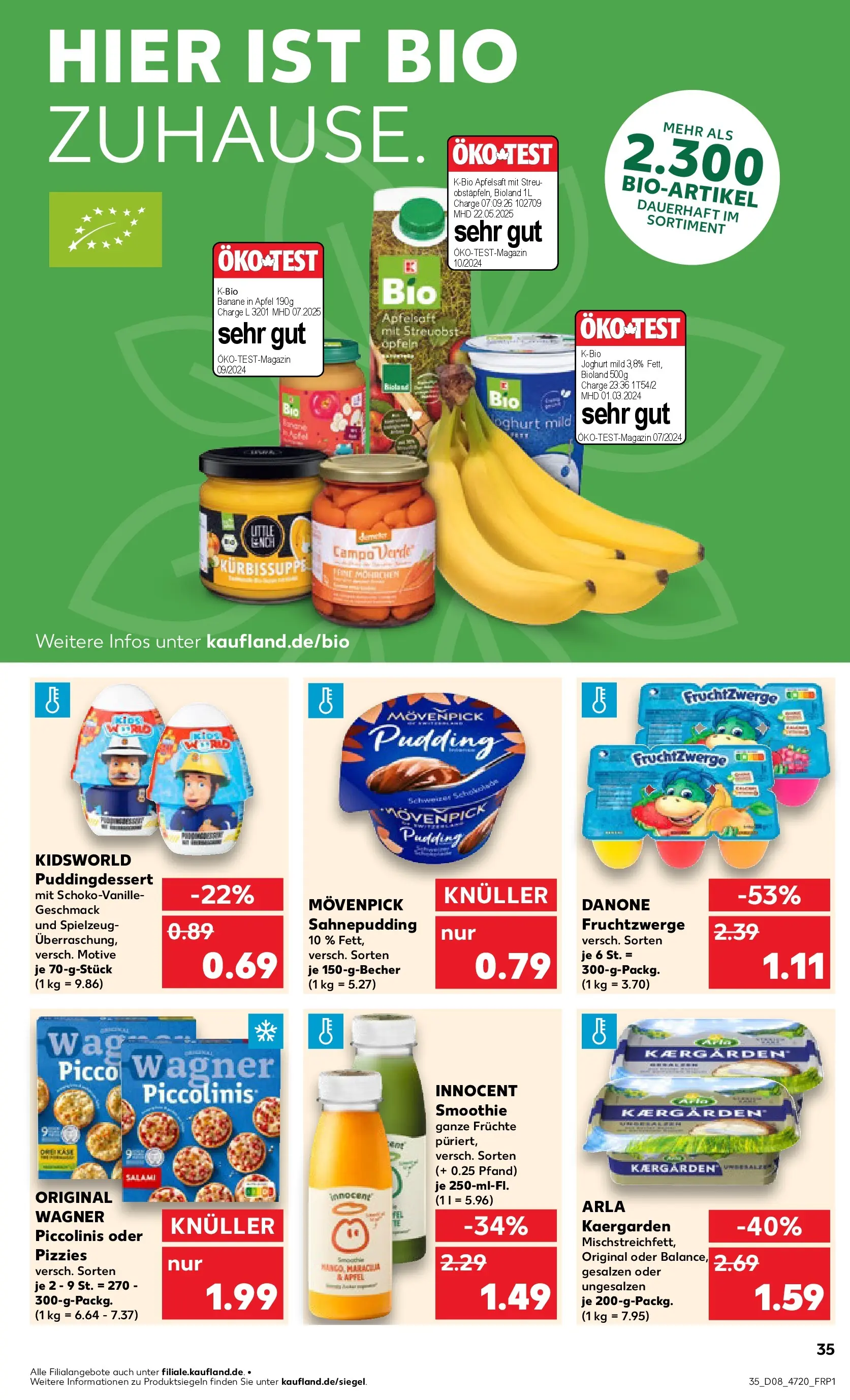 Prospekt Kaufland ab 22.02.2026 » Angebote Online zum Blättern | Seite: 35 | Produkte: Butter, Joghurt, Piccolinis, Pizza