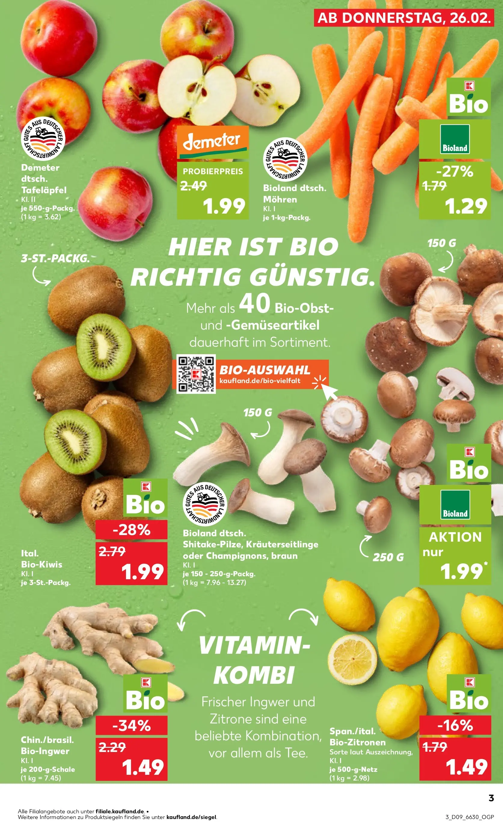Prospekt Kaufland ab 26.02.2026 » Angebote Online zum Blättern | Seite: 11 | Produkte: Mohren, Zitrone, Kiwi