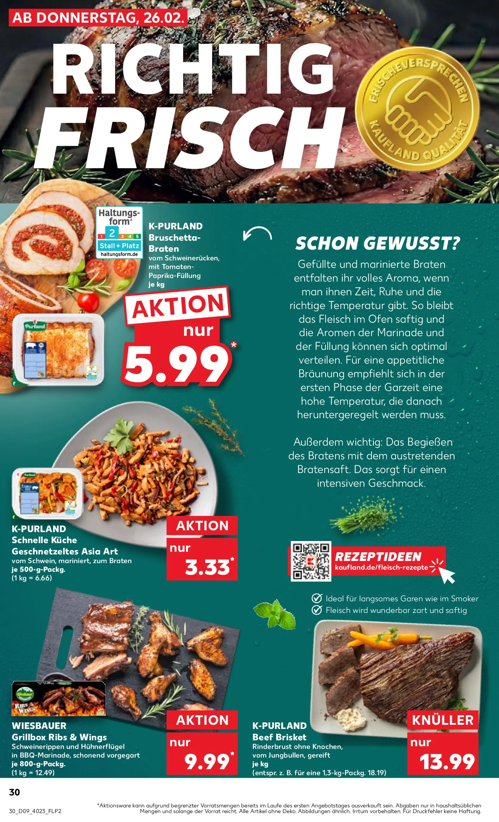 Prospekt Kaufland ab 26.02.2026 » Angebote Online zum Blättern | Seite: 30 | Produkte: Ofen, Küche, Tomaten, Fleisch