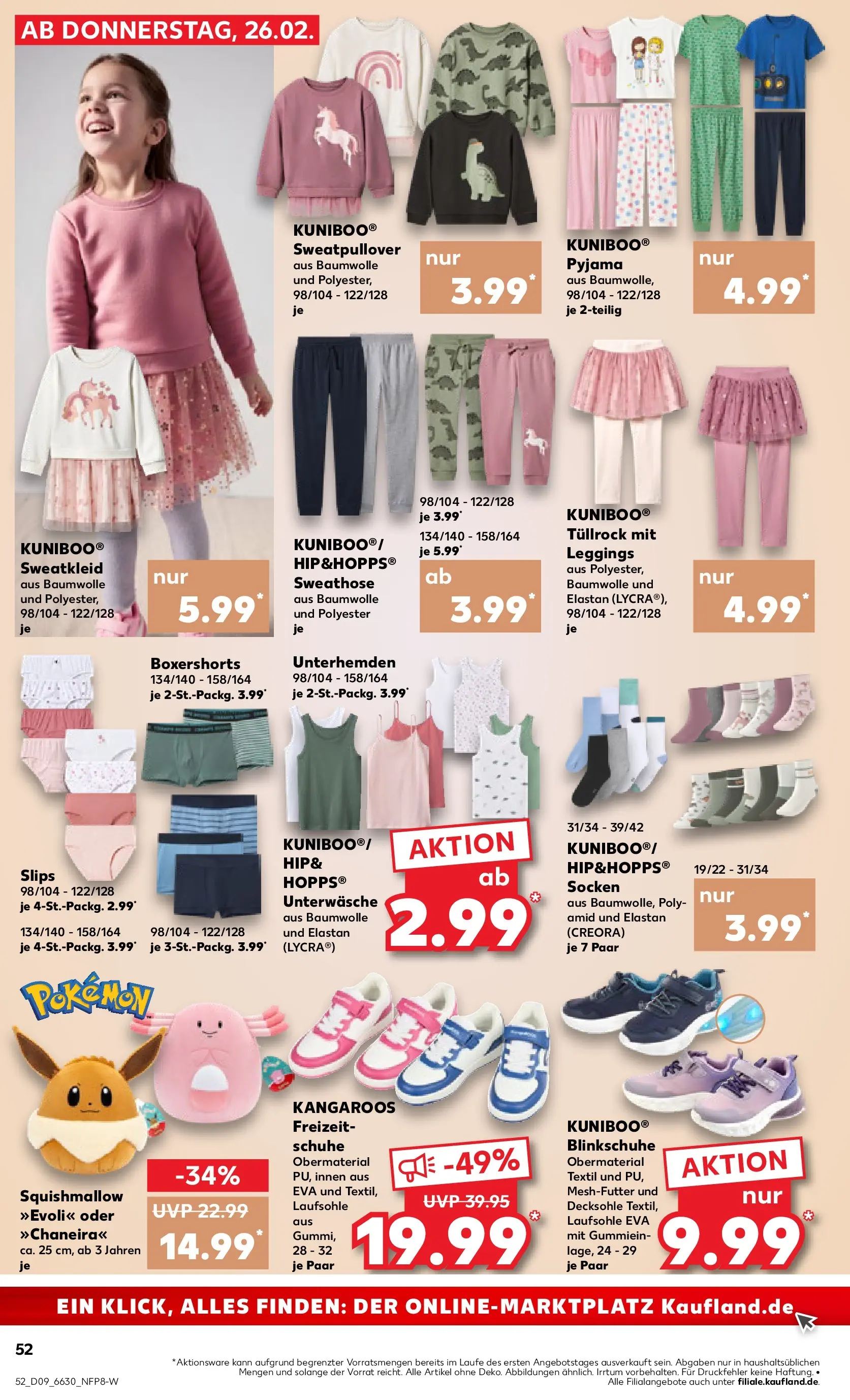 Prospekt Kaufland ab 26.02.2026 » Angebote Online zum Blättern | Seite: 60 | Produkte: Sweathose, Sweatshirt, Leggings, Boxer