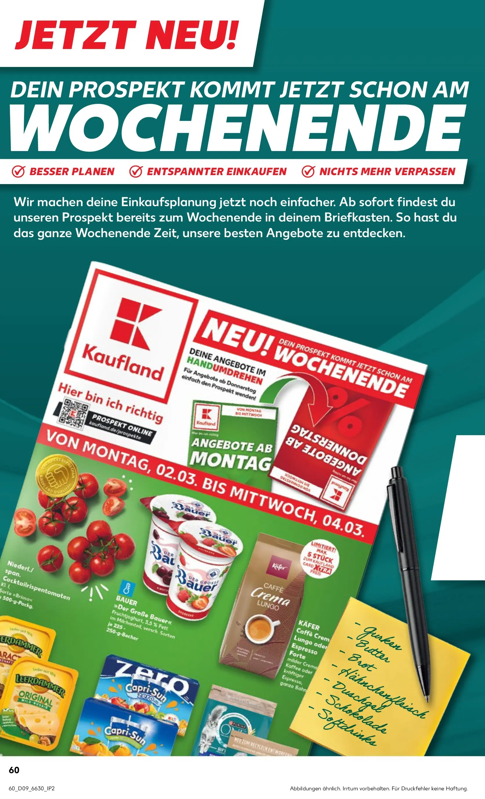 Prospekt Kaufland ab 26.02.2026 » Angebote Online zum Blättern | Seite: 60 | Produkte: Capri sun, Butter, Kaffee, Gurken