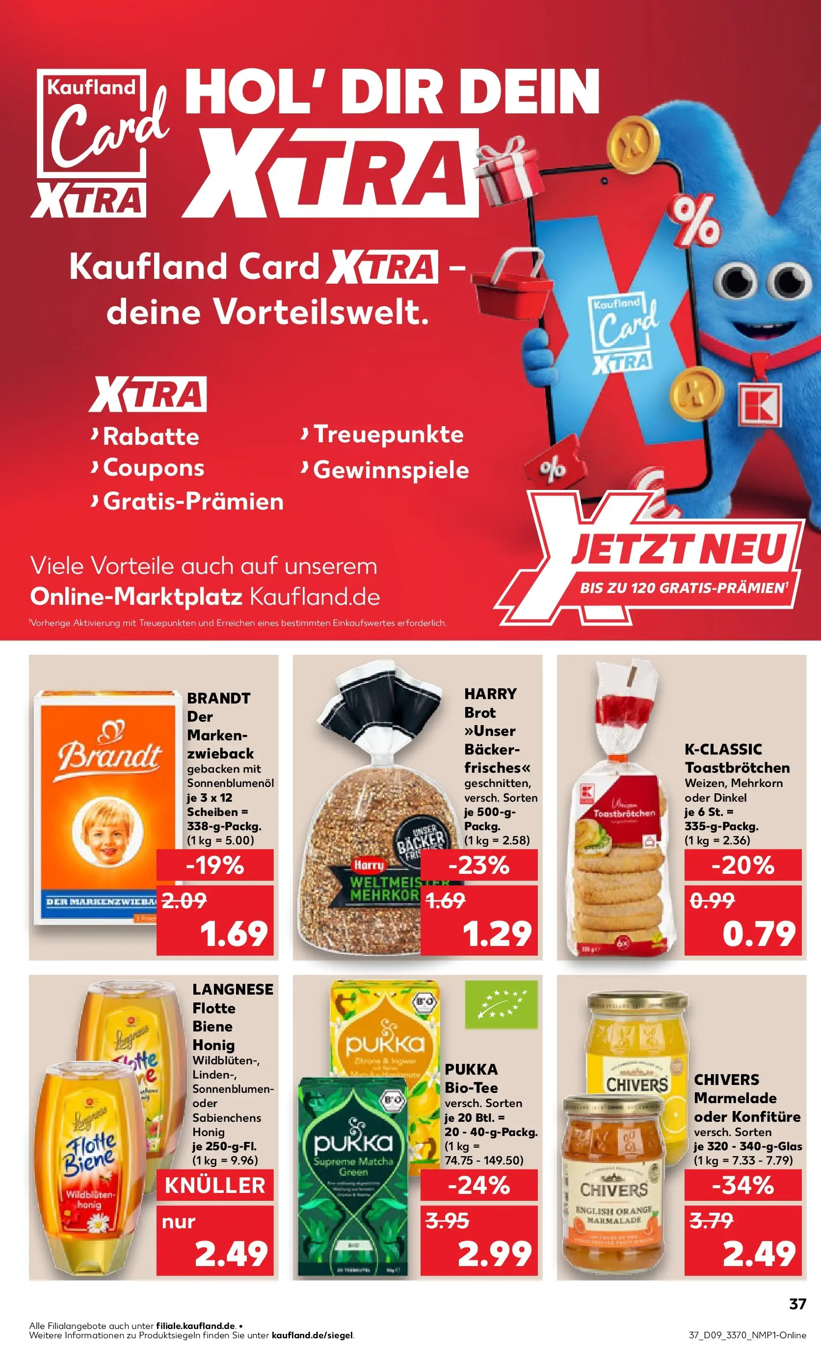 Prospekt Kaufland ab 26.02.2026 » Angebote Online zum Blättern | Seite: 37 | Produkte: Langnese, Sonnenblumenol, Zitrone, Brot