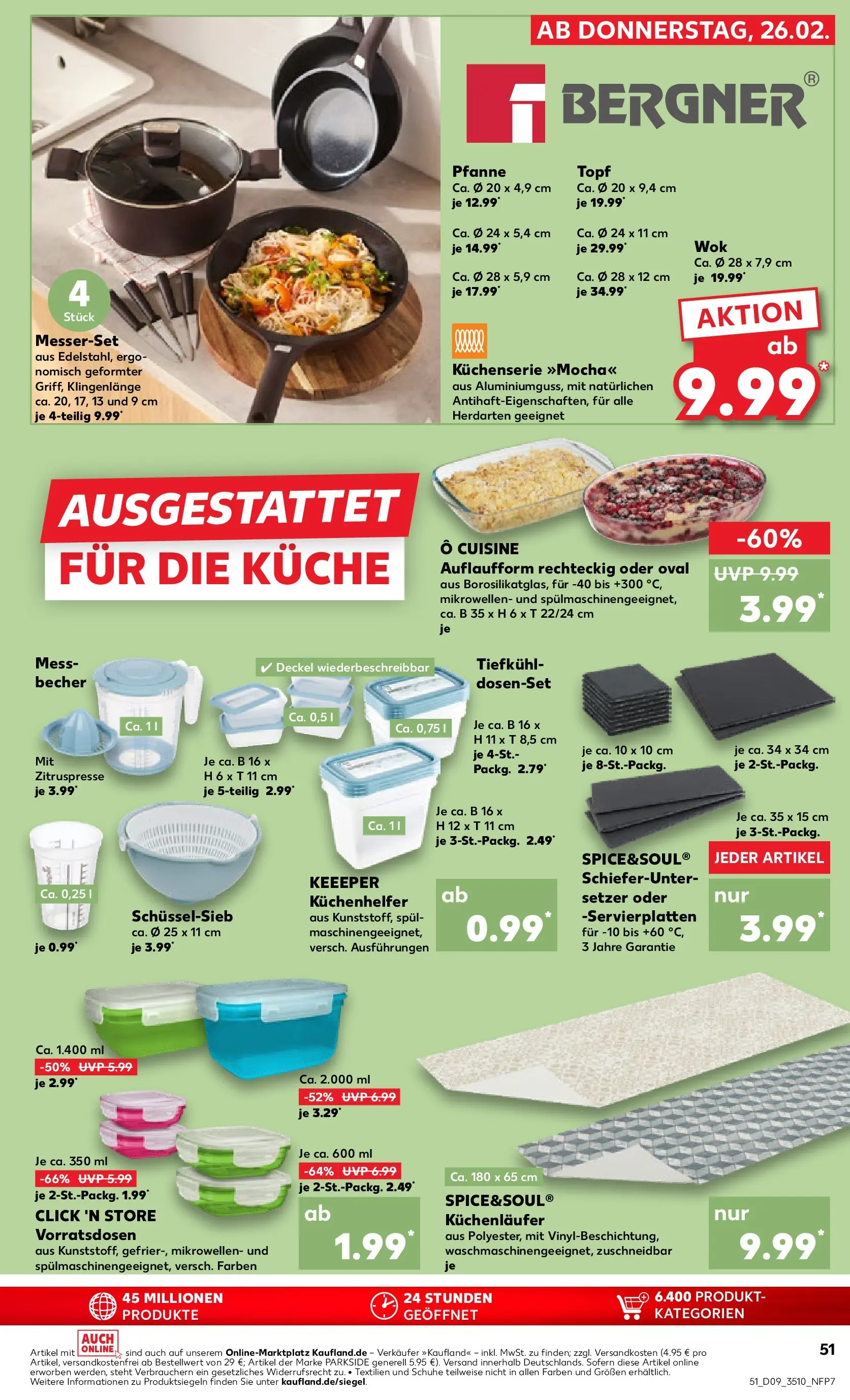 Prospekt Kaufland ab 26.02.2026 » Angebote Online zum Blättern | Seite: 51 | Produkte: Küche, Wok