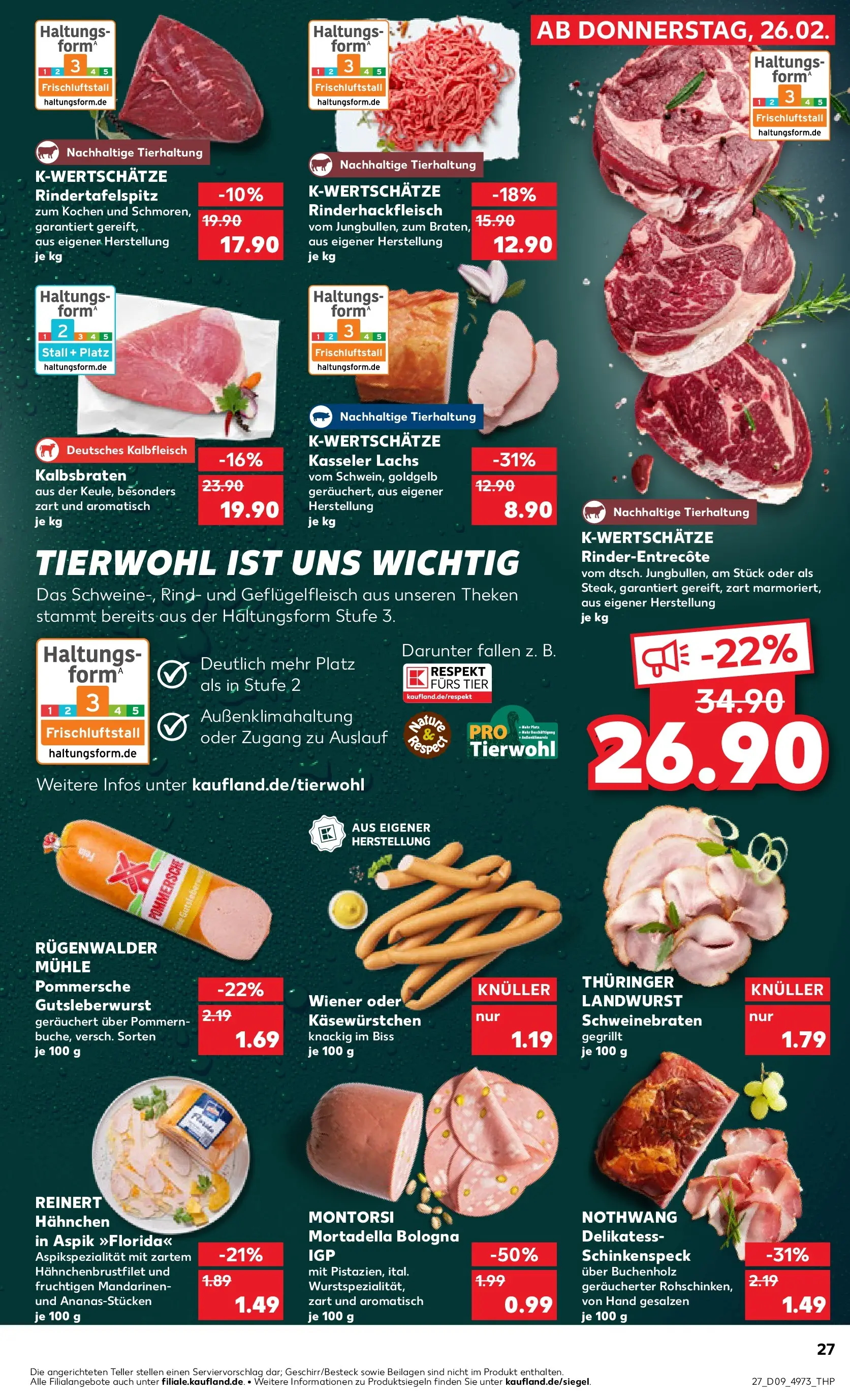 Prospekt Kaufland ab 26.02.2026 » Angebote und Werbung Online | Seite: 27 | Produkte: Mühle, Hahnchen, Mandarinen, Lachs Prospekt Kaufland ab 26.02.2026 » Angebote Online zum Blättern | Seite: 27 | Produkte: Mühle, Hahnchen, Mandarinen, Lachs