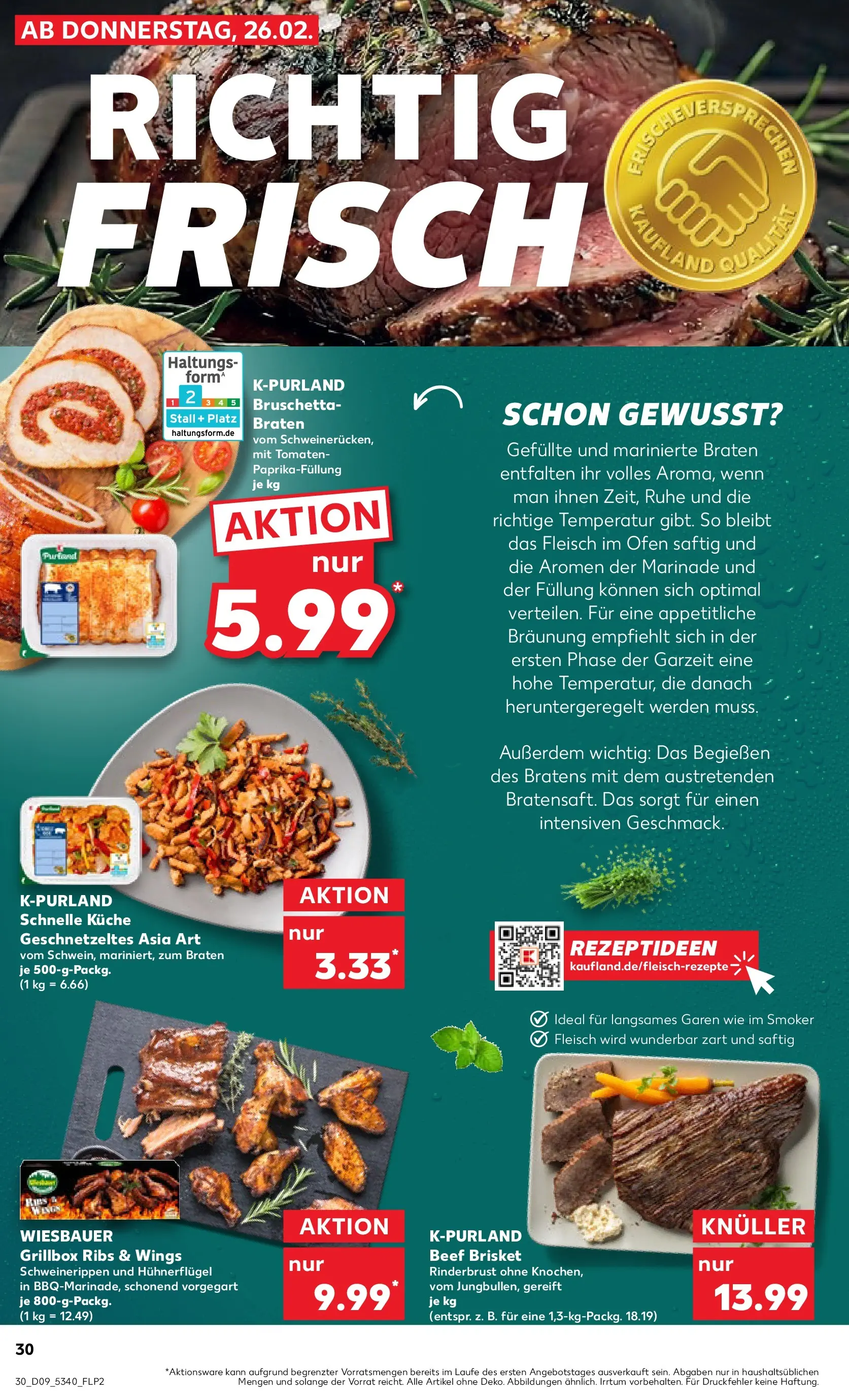 Prospekt Kaufland ab 26.02.2026 » Angebote Online zum Blättern | Seite: 30 | Produkte: Ofen, Küche, Tomaten, Fleisch