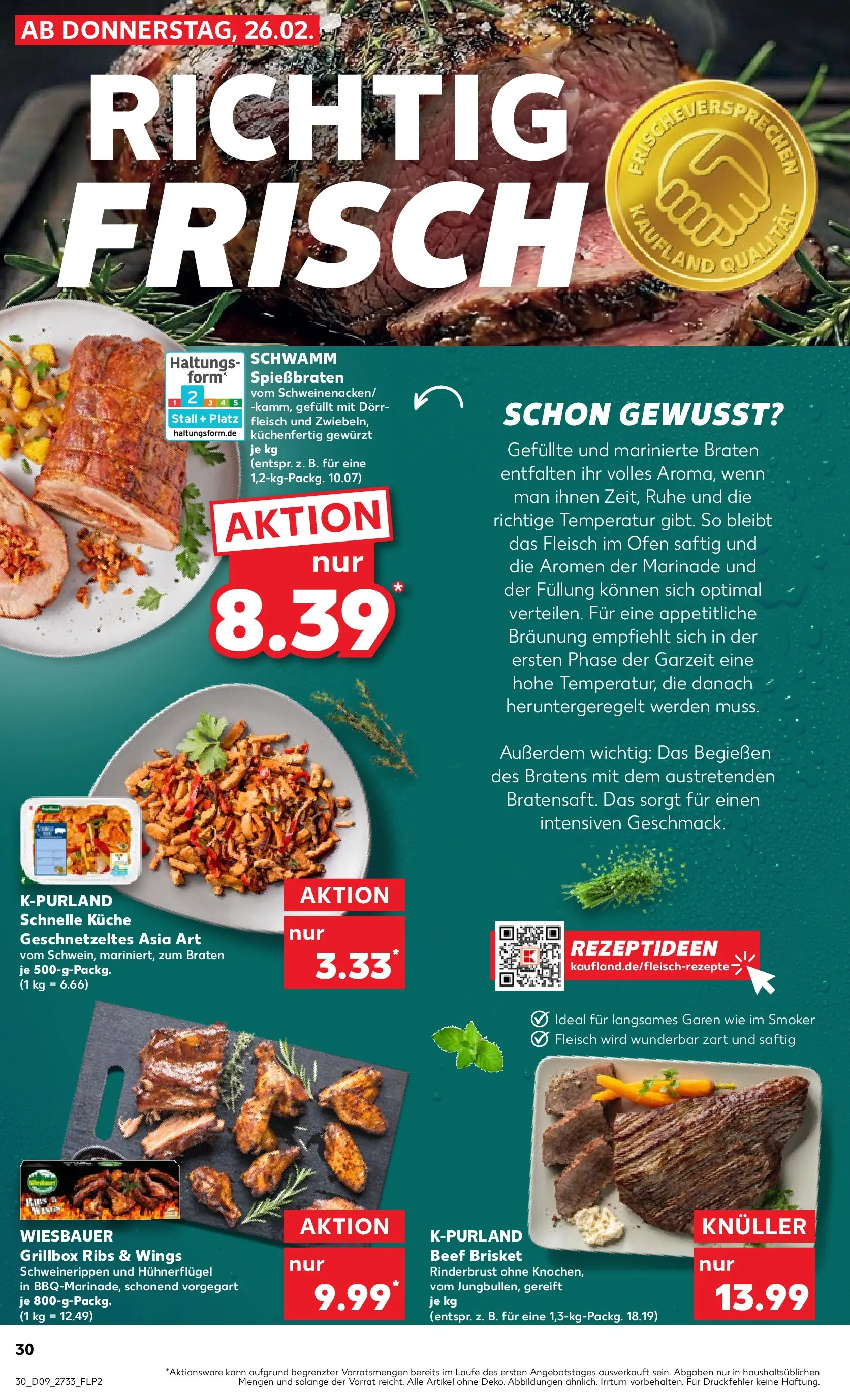 Prospekt Kaufland ab 26.02.2026 » Angebote und Werbung Online | Seite: 30 | Produkte: Ofen, Küche, Fleisch Prospekt Kaufland ab 26.02.2026 » Angebote Online zum Blättern | Seite: 30 | Produkte: Ofen, Küche, Fleisch