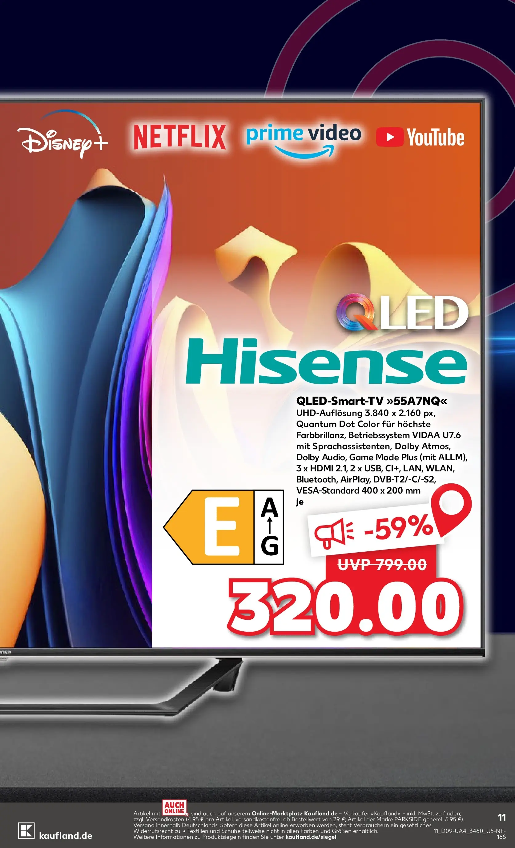 Prospekt Kaufland ab 26.02.2026 » Angebote Online zum Blättern | Seite: 11 | Produkte: Hisense, Smart TV, TV, Video