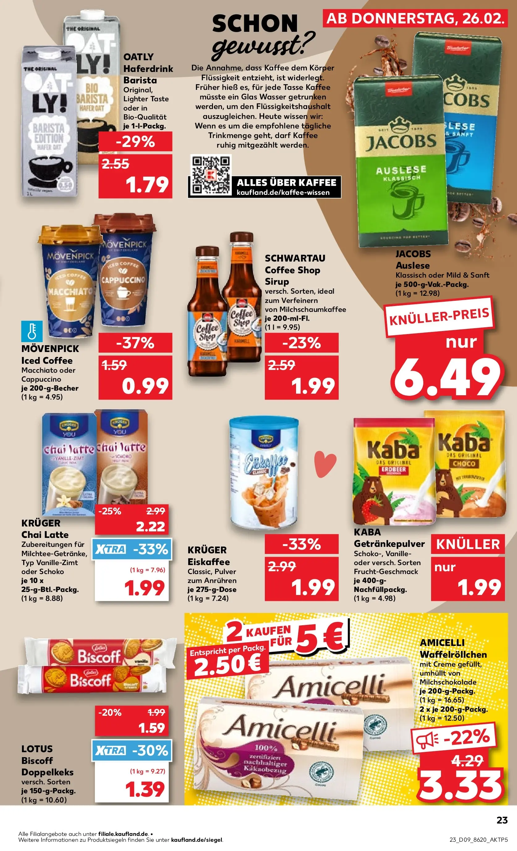 Prospekt Kaufland ab 26.02.2026 » Angebote und Werbung Online | Seite: 27 | Produkte: Kaffee, Creme, Haferdrink, Oatly Prospekt Kaufland ab 26.02.2026 » Angebote Online zum Blättern | Seite: 27 | Produkte: Kaffee, Creme, Haferdrink, Oatly