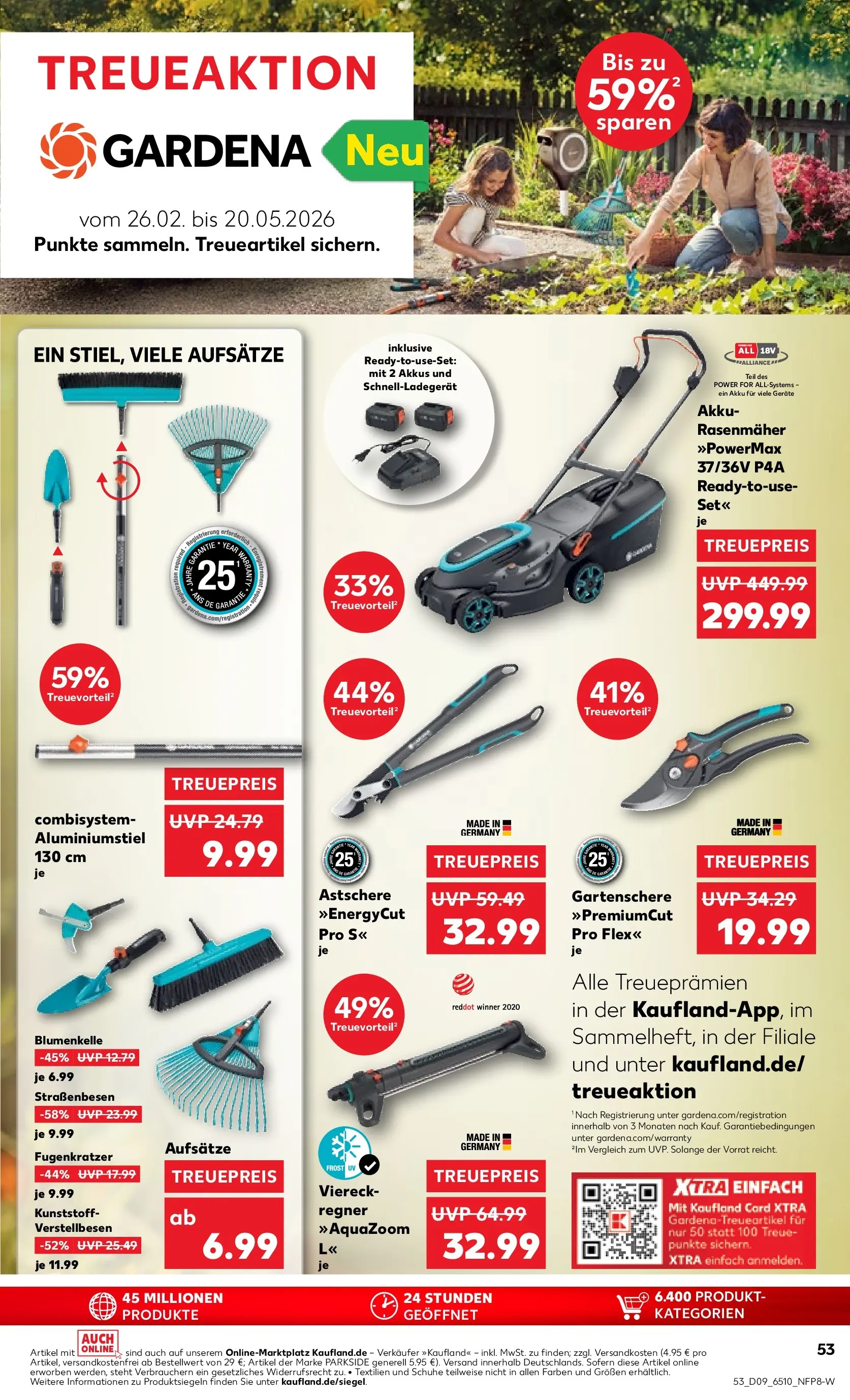 Prospekt Kaufland ab 26.02.2026 » Angebote und Werbung Online | Seite: 57 | Produkte: Rasenmäher Prospekt Kaufland ab 26.02.2026 » Angebote Online zum Blättern | Seite: 57 | Produkte: Rasenmäher