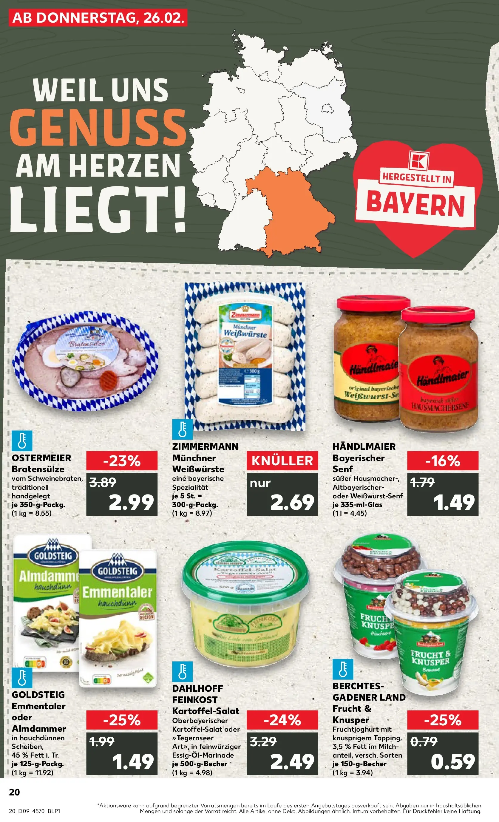 Prospekt Kaufland ab 26.02.2026 » Angebote Online zum Blättern | Seite: 20 | Produkte: Milch, Fruchtjoghurt