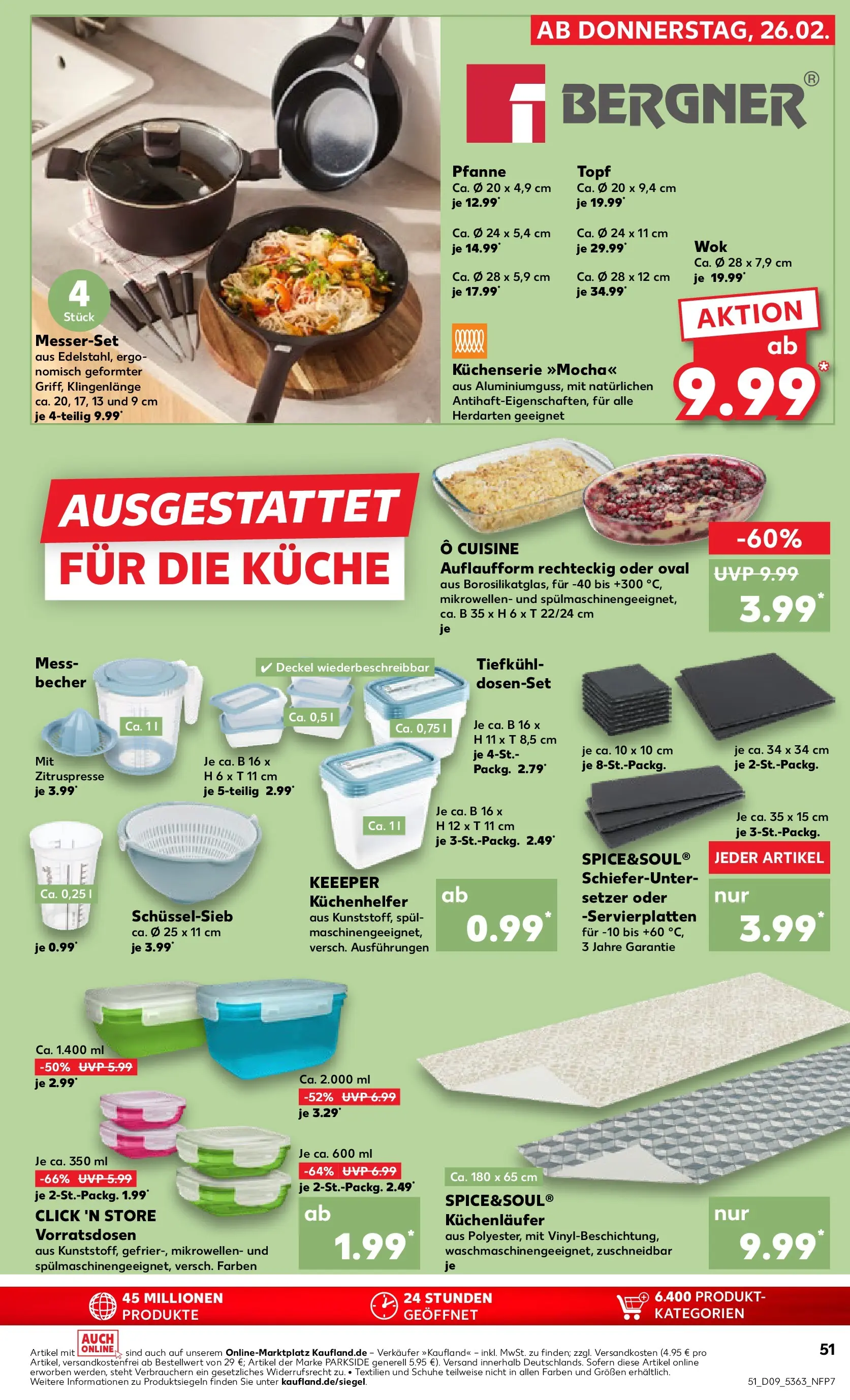 Prospekt Kaufland ab 26.02.2026 » Angebote Online zum Blättern | Seite: 51 | Produkte: Küche, Wok
