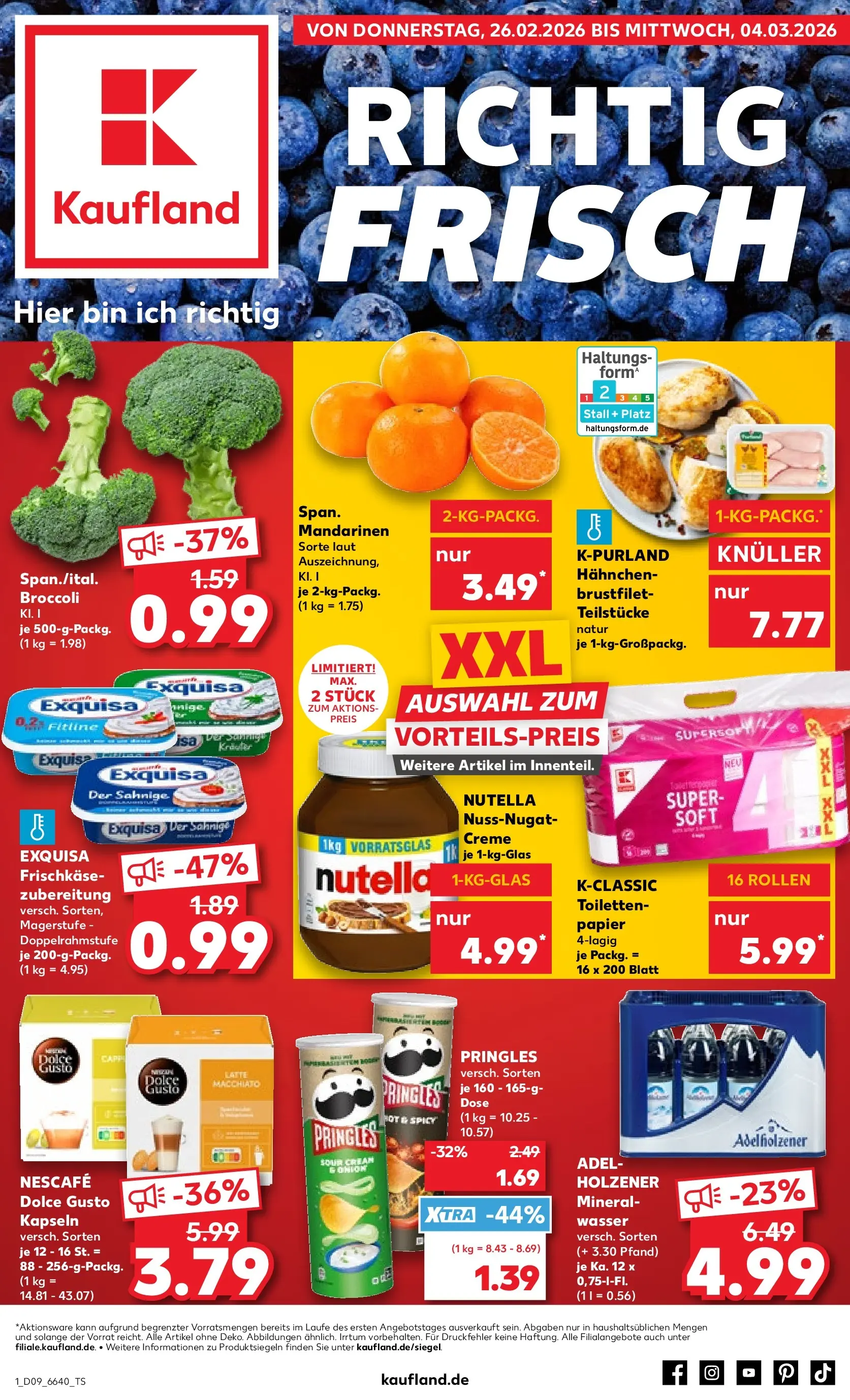 Prospekt Kaufland ab 26.02.2026 » Angebote und Werbung Online | Seite: 5 | Produkte: Adelholzener, Dolce Gusto kapseln, Pringles, Chips Prospekt Kaufland ab 26.02.2026 » Angebote Online zum Blättern | Seite: 5 | Produkte: Adelholzener, Dolce Gusto kapseln, Pringles, Chips