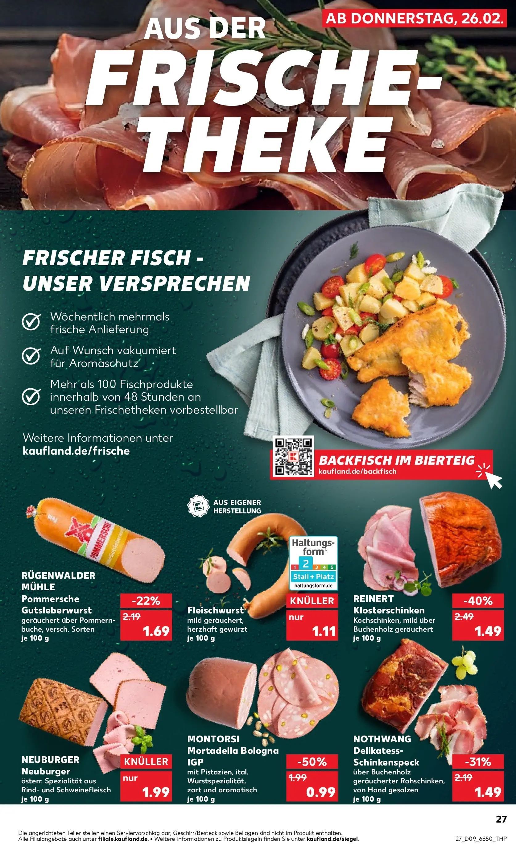 Prospekt Kaufland ab 26.02.2026 » Angebote und Werbung Online | Seite: 31 | Produkte: Mühle, Theke, Fisch, Schweinefleisch Prospekt Kaufland ab 26.02.2026 » Angebote Online zum Blättern | Seite: 31 | Produkte: Mühle, Theke, Fisch, Schweinefleisch