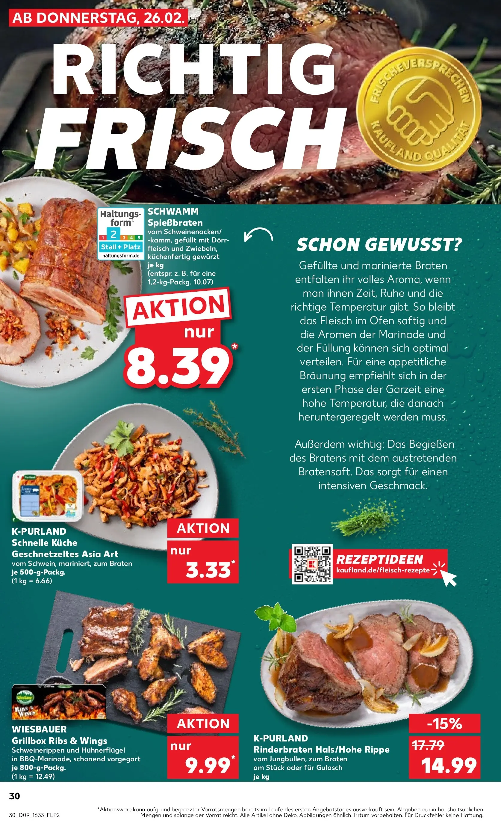 Prospekt Kaufland ab 26.02.2026 » Angebote und Werbung Online | Seite: 34 | Produkte: Ofen, Küche, Gulasch, Fleisch Prospekt Kaufland ab 26.02.2026 » Angebote Online zum Blättern | Seite: 34 | Produkte: Ofen, Küche, Gulasch, Fleisch