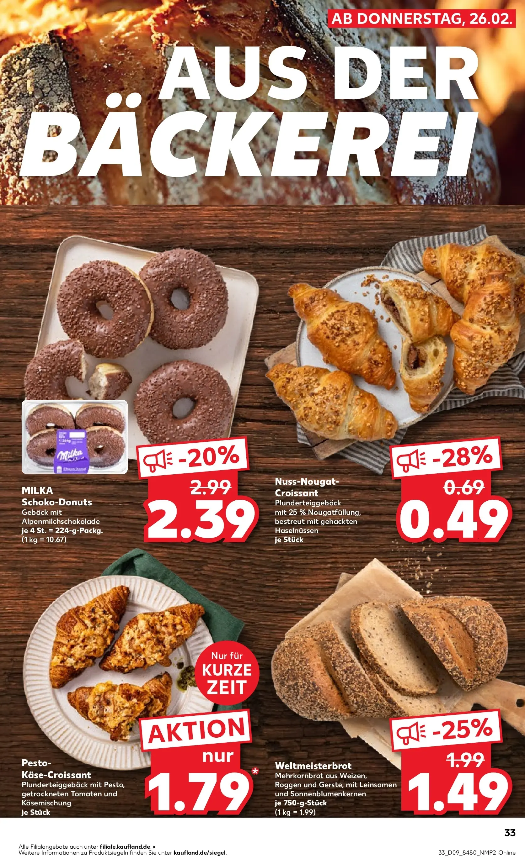 Prospekt Kaufland ab 26.02.2026 » Angebote und Werbung Online | Seite: 37 | Produkte: Bäckerei, Tomaten, Milka, Donuts Prospekt Kaufland ab 26.02.2026 » Angebote Online zum Blättern | Seite: 37 | Produkte: Bäckerei, Tomaten, Milka, Donuts