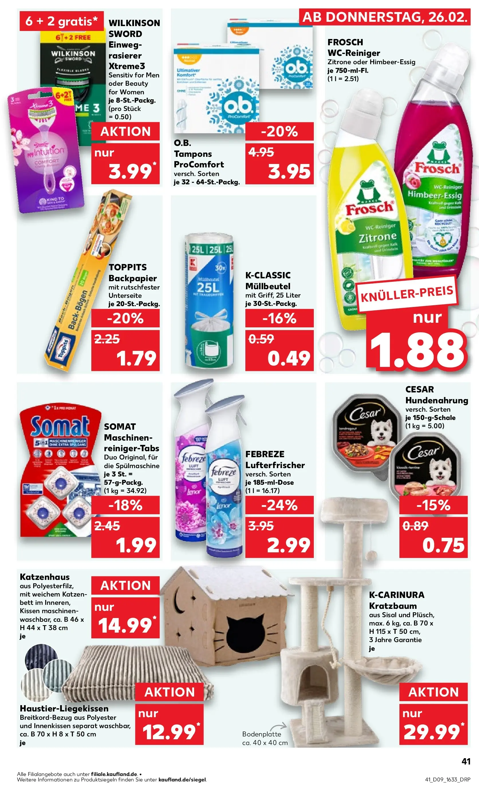 Prospekt Kaufland ab 26.02.2026 » Angebote und Werbung Online | Seite: 45 | Produkte: Rasierer, Bett, Kissen, Zitrone Prospekt Kaufland ab 26.02.2026 » Angebote Online zum Blättern | Seite: 45 | Produkte: Rasierer, Bett, Kissen, Zitrone